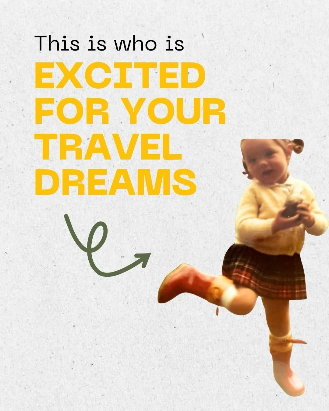 This is who never would have dreamed she would grow up to not only travel the world, but help you get there too! 

I&rsquo;m so glad I did (and maybe improved my fashion sense a bit. I genuinely loved that matching outfit 😂) 

#traveladvisor #gowith