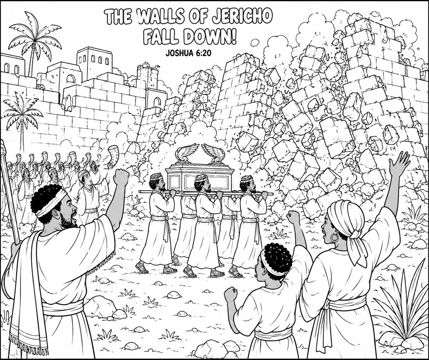 Walls of Jericho Coloring Page.png
