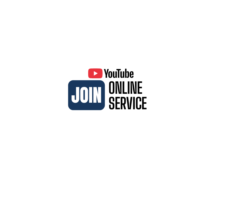 A graphic with the YouTube logo, the word 'JOIN' inside a blue square, and the words 'ONLINE SERVICE' in black text.