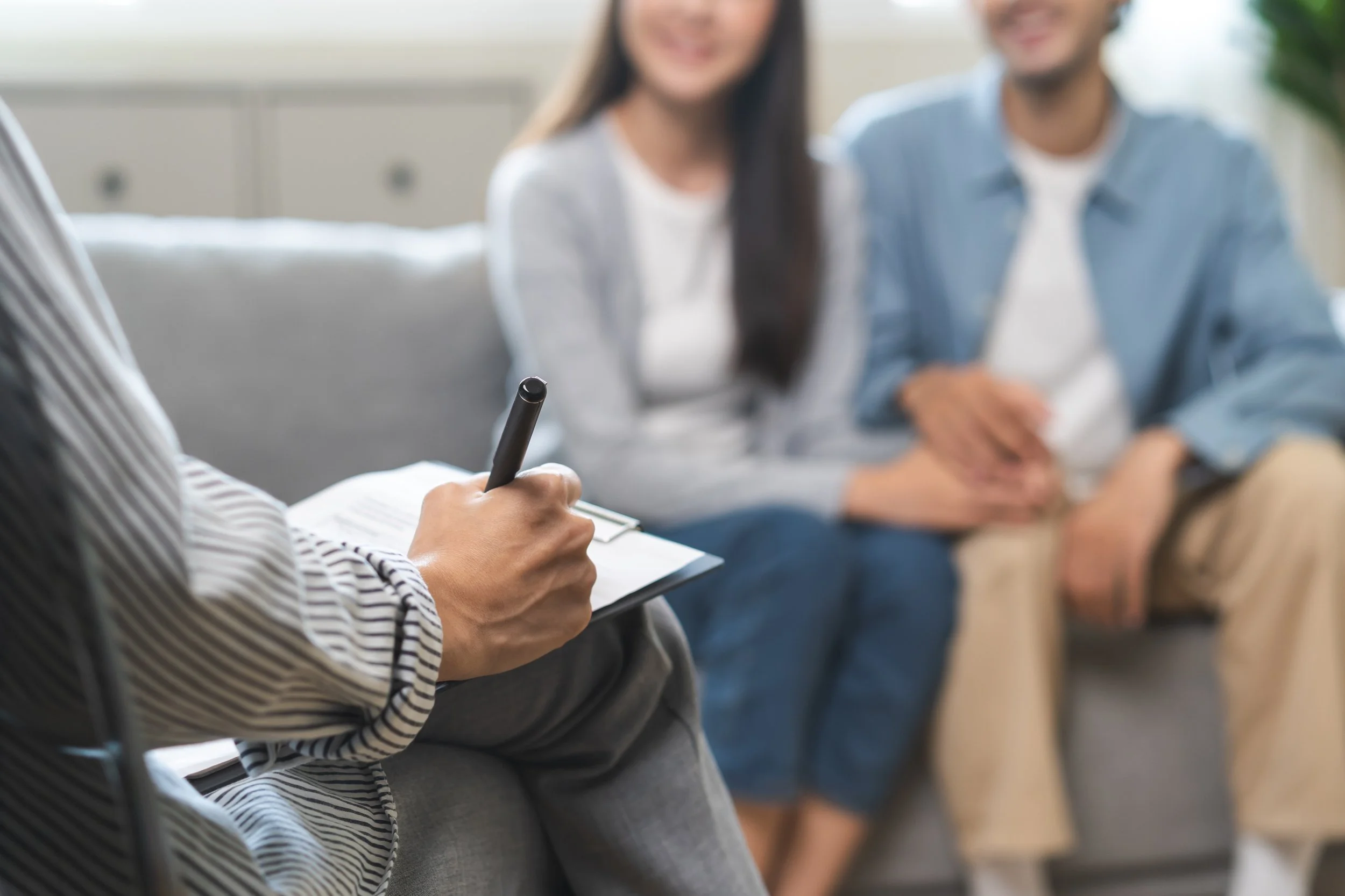Couple at psychotherapy