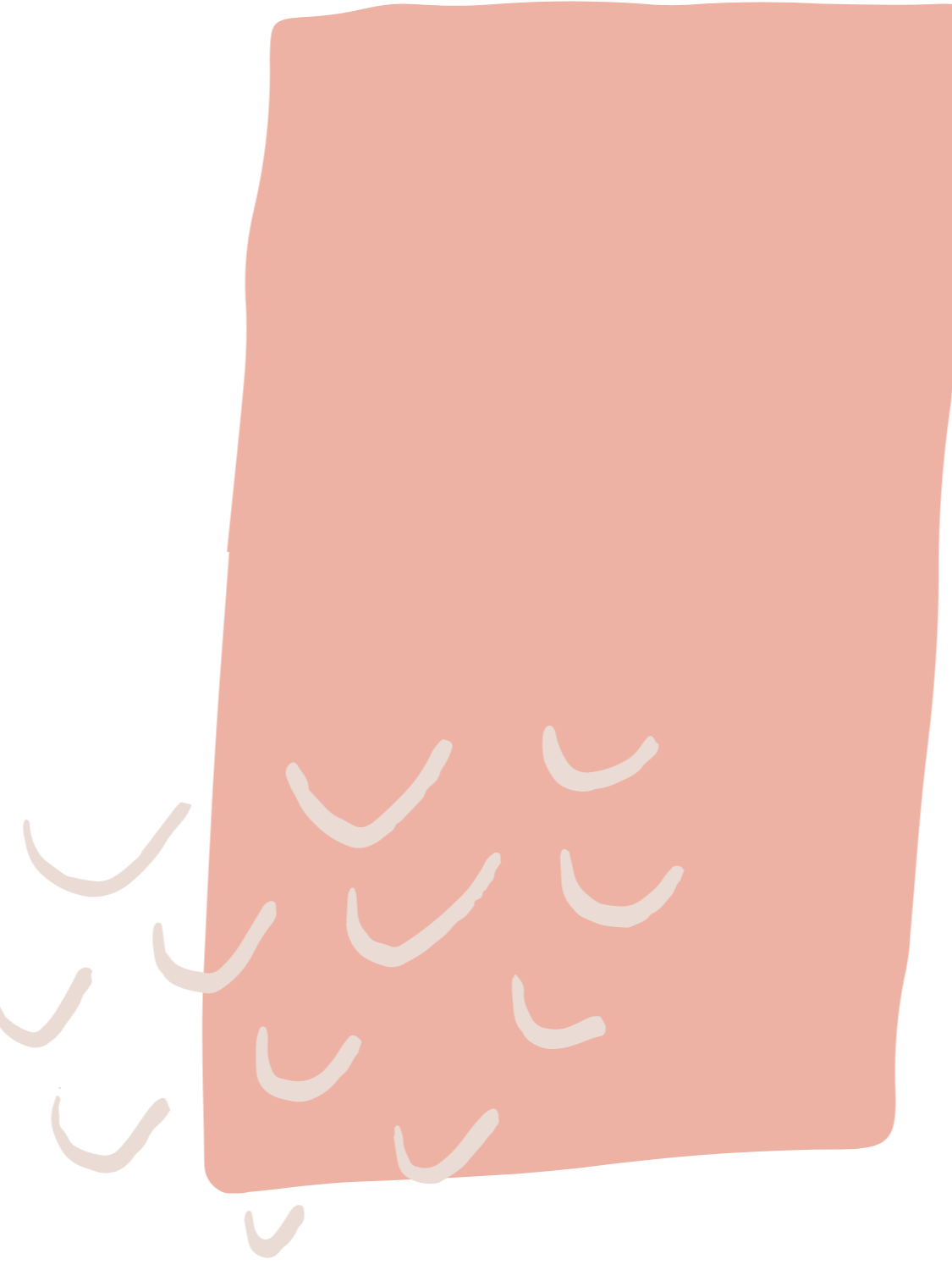 Illustration of a pink soap bar with white decorative swirls on it, and some soap bubbles on the side. Fun party decor