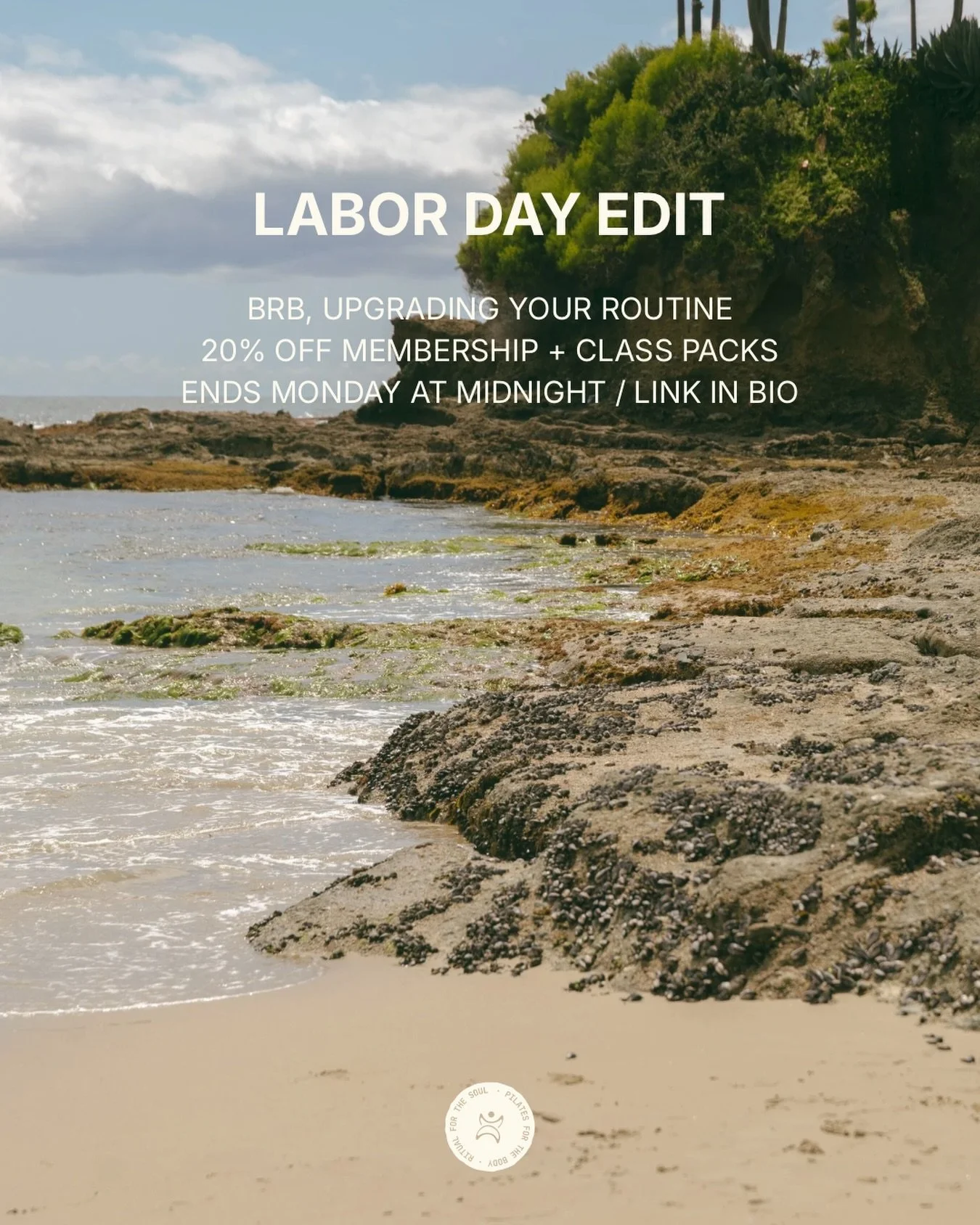labor day edit 🤍 20% off class packages + first month of membership with code LD26

ends monday at midnight / tap the link in bio to claim your reformer
____

☁️: labor day sale, pilates studio, reformer pilates, pilates discount, core workout, stud