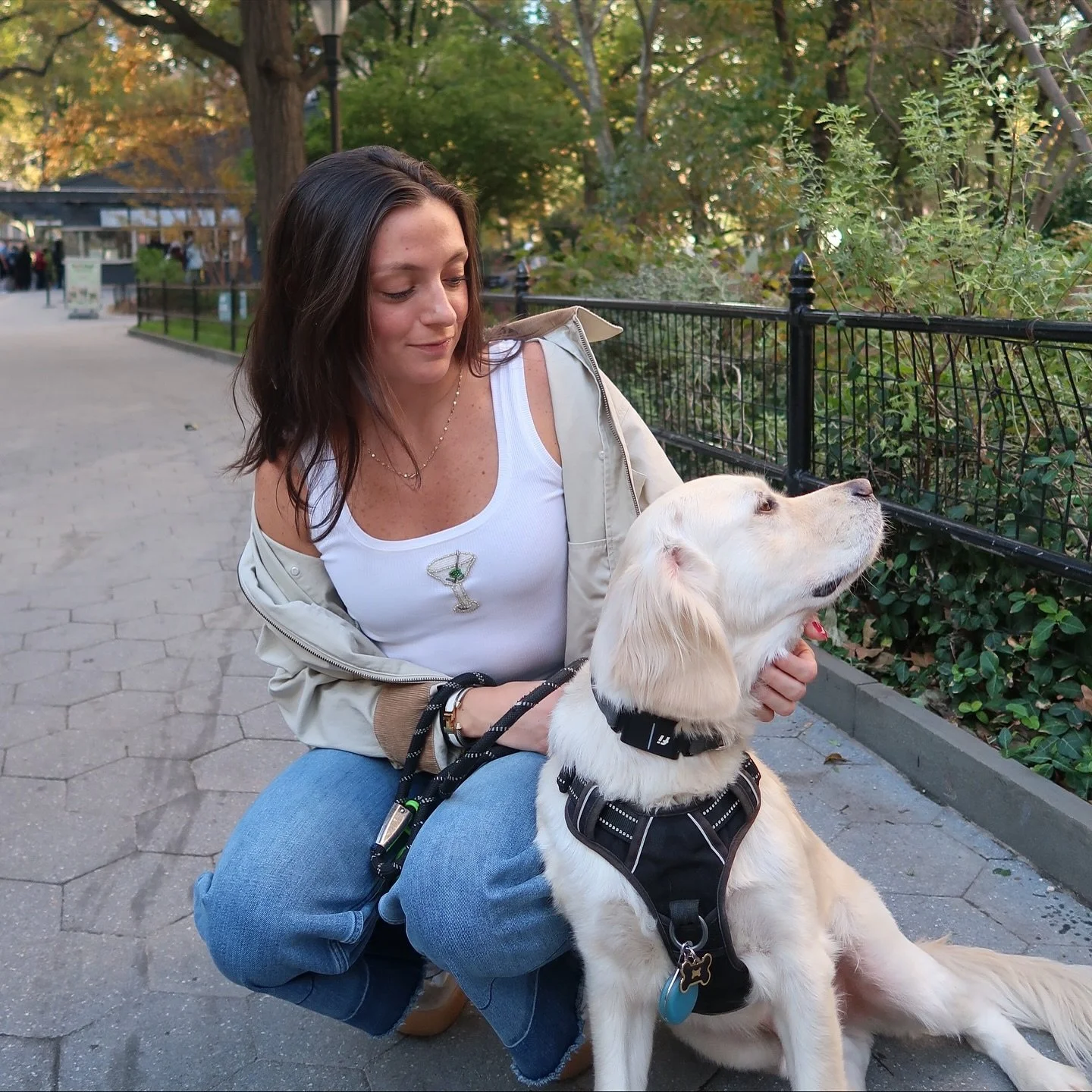 Sweet @katiemazzotta in her martini tank! 🍸🍂