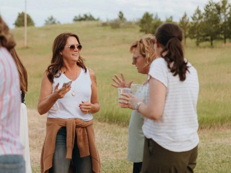 Gathering in the meadow