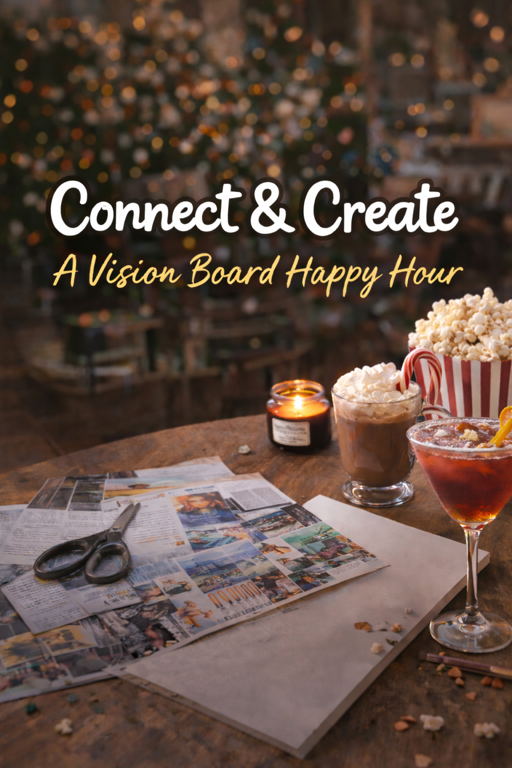Connect & Create: A Cozy, Winter Vision Board Happy Hour
