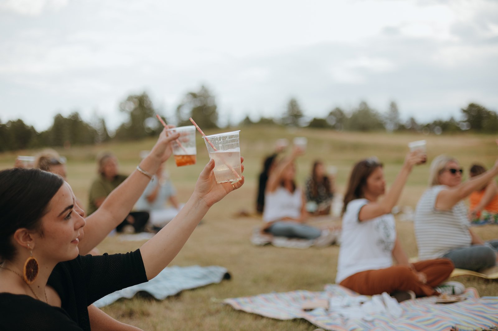 Past celebration in meadow