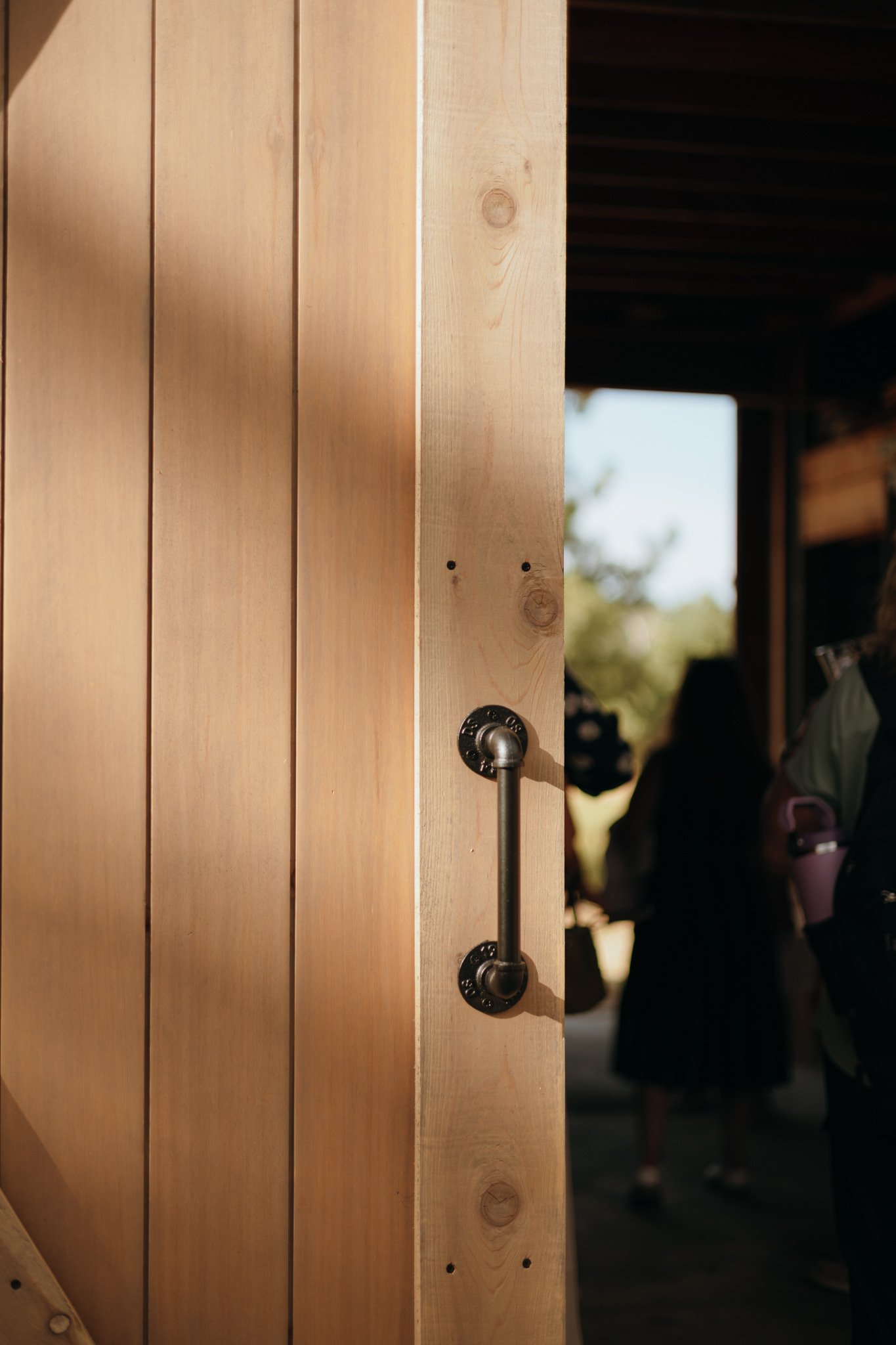 Peeking into the barn