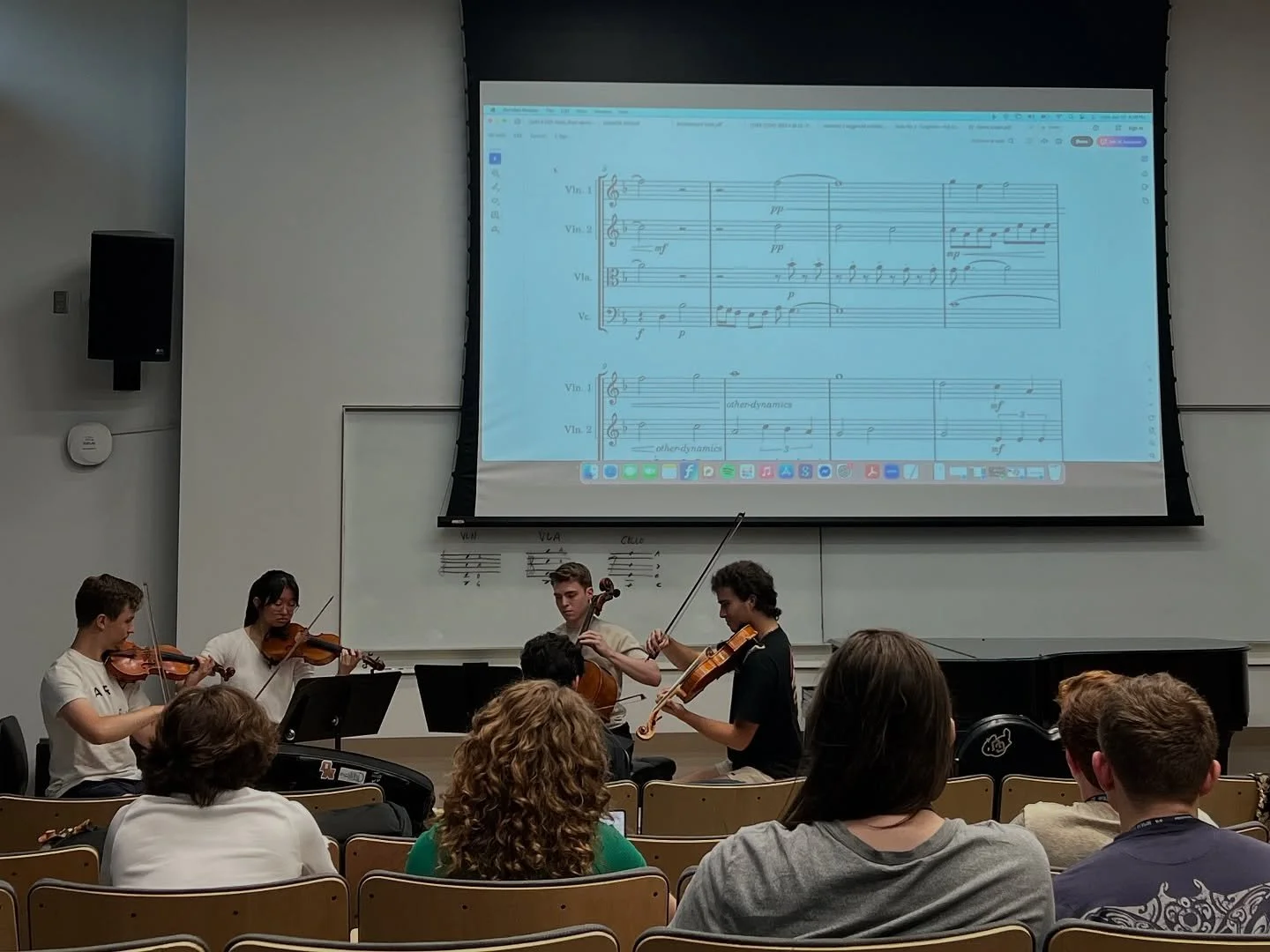 Chamber music and collaboration are some of our core values here at CSS and we were thrilled to work with another MPulse program, the inaugural Composition Institute, in the creation of 15 new string quartets! 

During our first week, four CSS studen