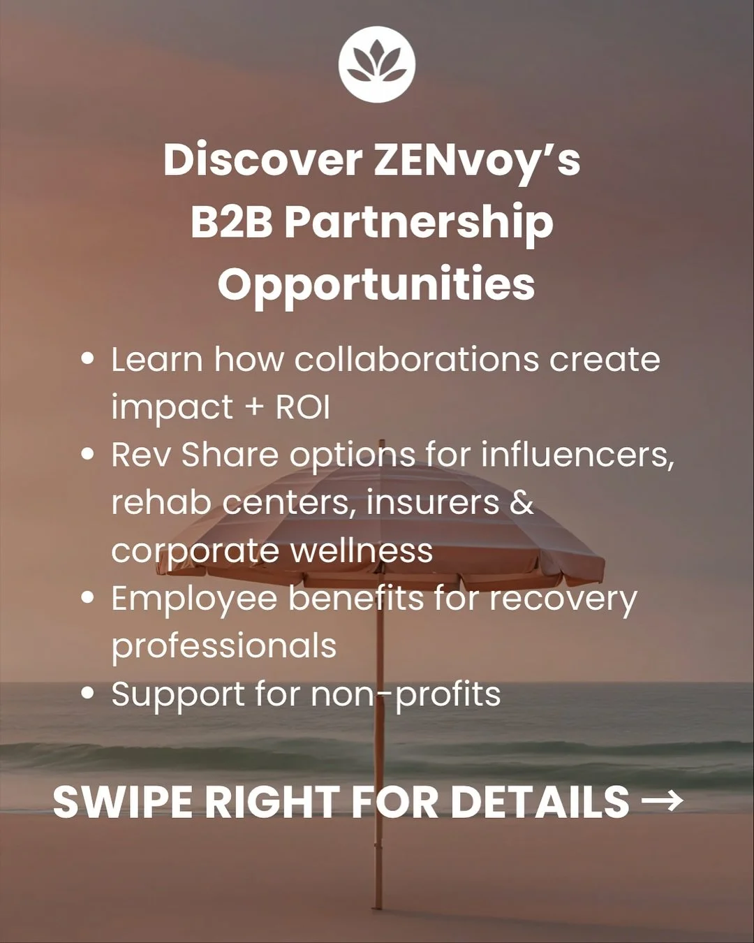 Partnerships have the power to amplify change. ZENVoy is excited to collaborate with businesses and organizations that believe in wellness, connection, and purposeful travel. 

Join the movement. Wellness + travel = change worth sharing. 

🔗 https:/