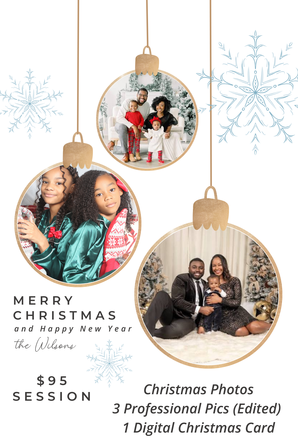 Gold Minimalist Photo Collage Family Christmas Card.PNG