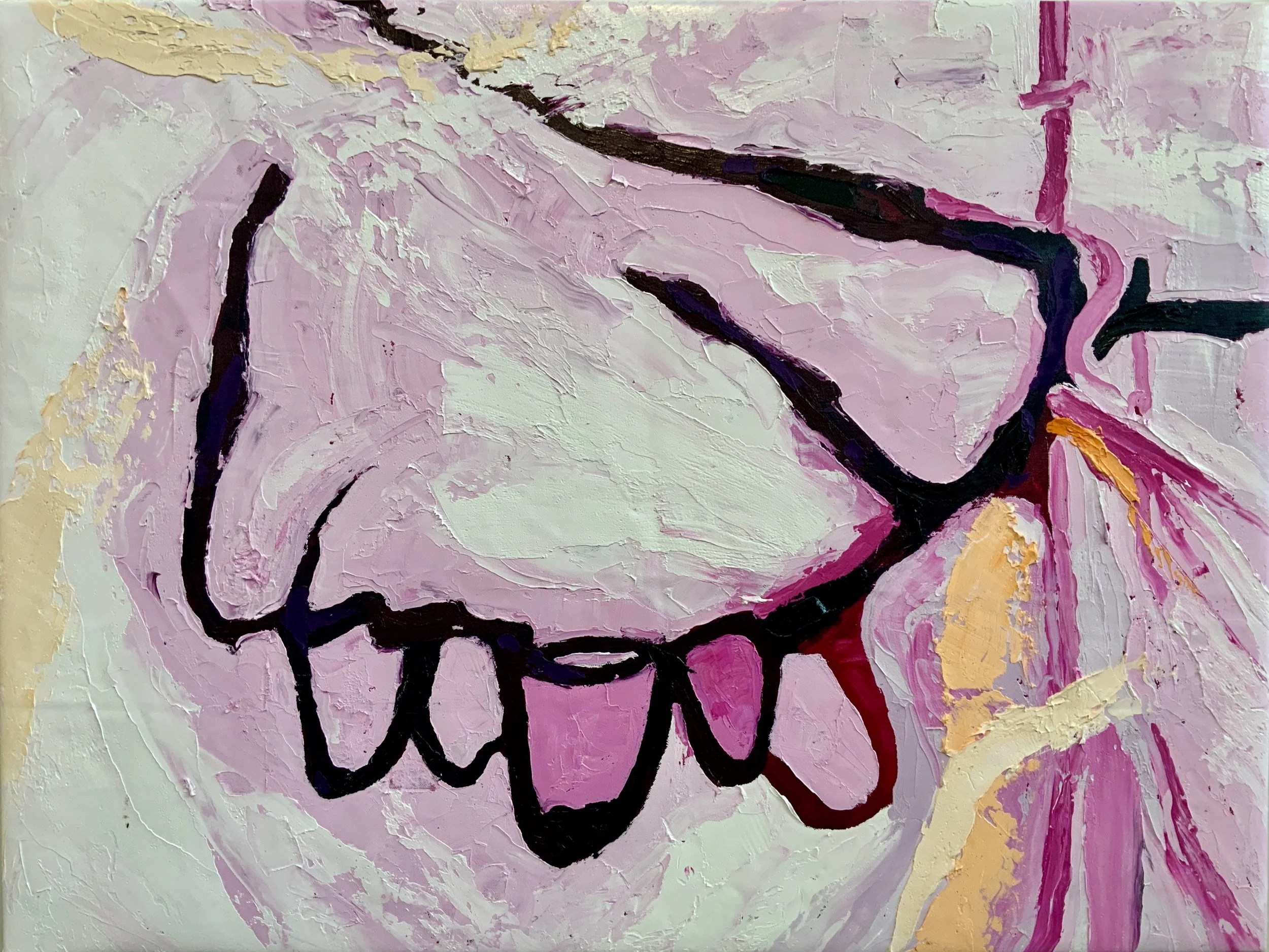 Thorn l,  2025, oil/linen, 120 cm (w ) x 90cm/ 47” ( w ) x 35”