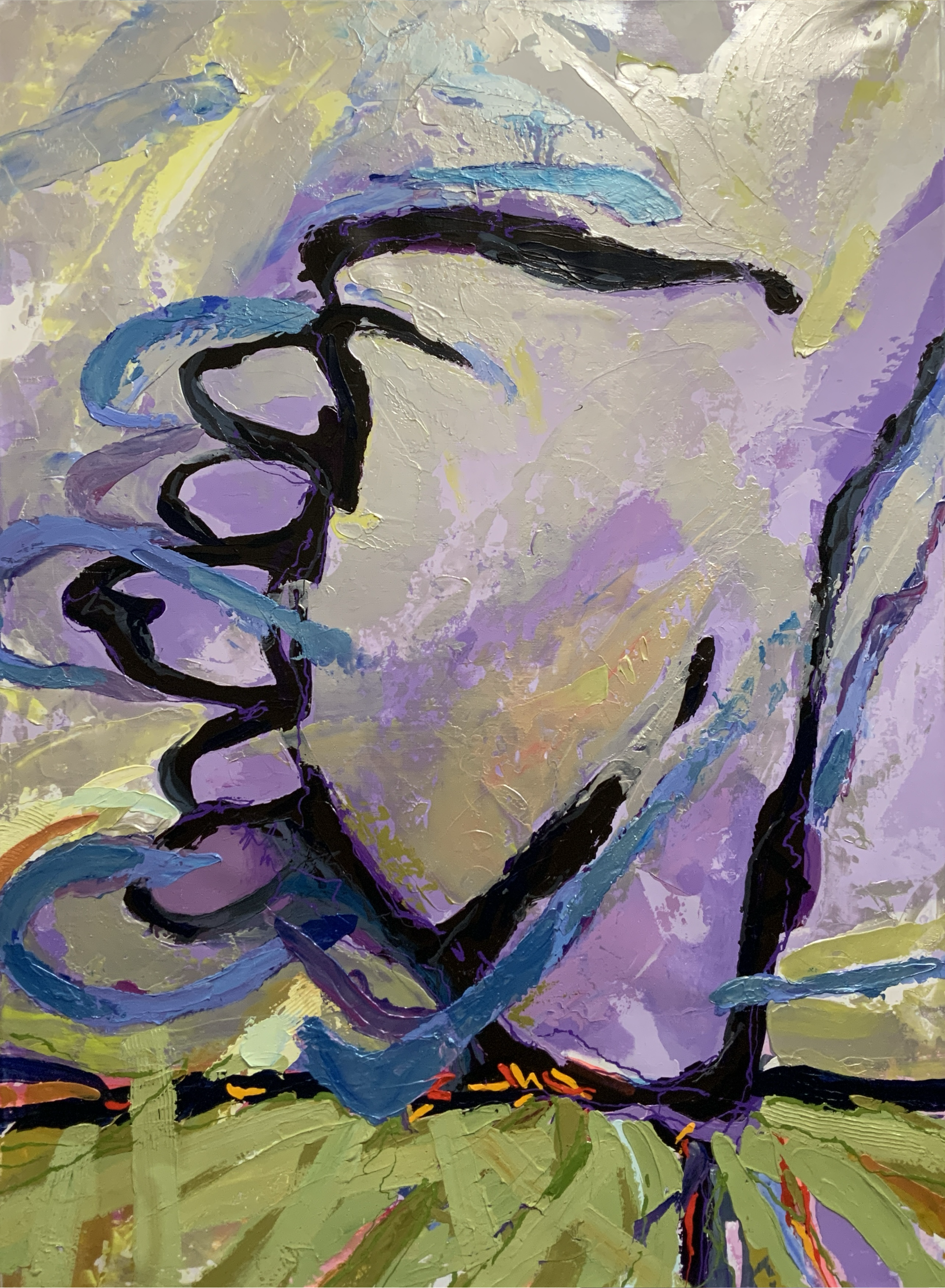 Thorn lV, 2026, acrylic/linen, 179 cm (w ) x 220 cm/ 70” ( w ) x 87”