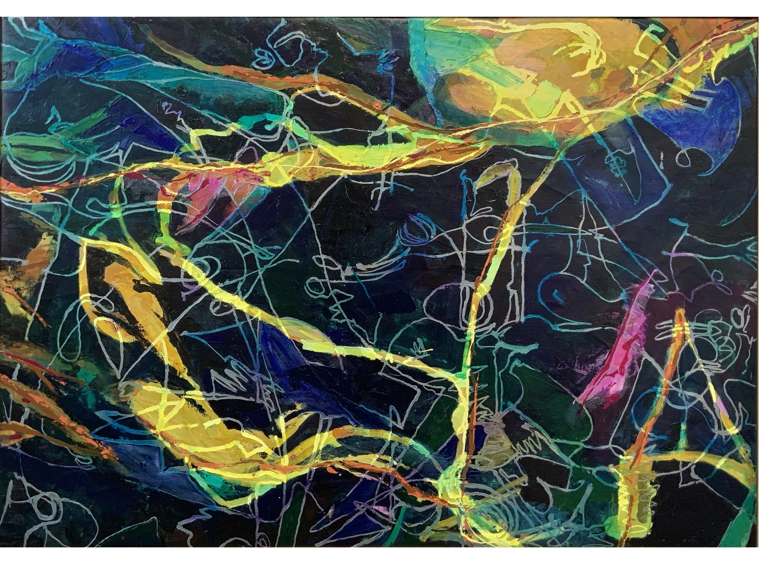 The Dream ll, 2024, acrylic/linen, 170cm (w ) x 120 cm/ 67” ( w ) x 47”