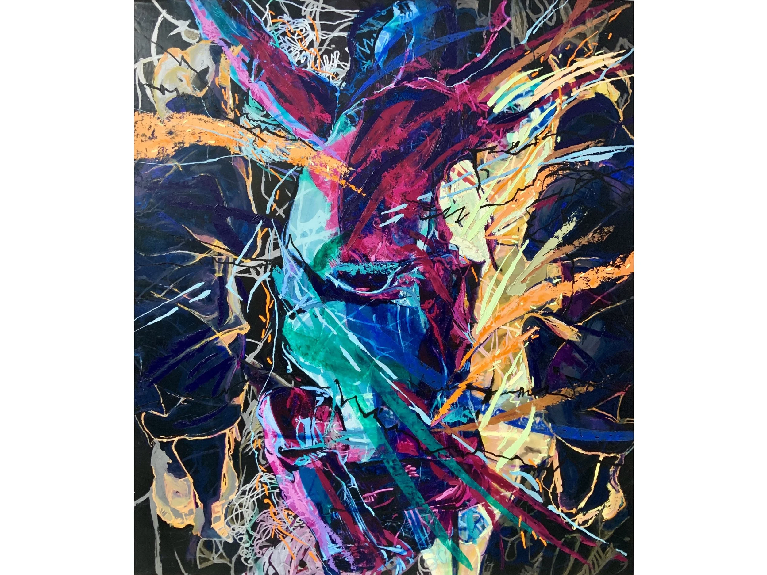 The Dream l, 2024, oil/linen, 315 cm (w ) x 356 cm/ 124” ( w ) x 140”