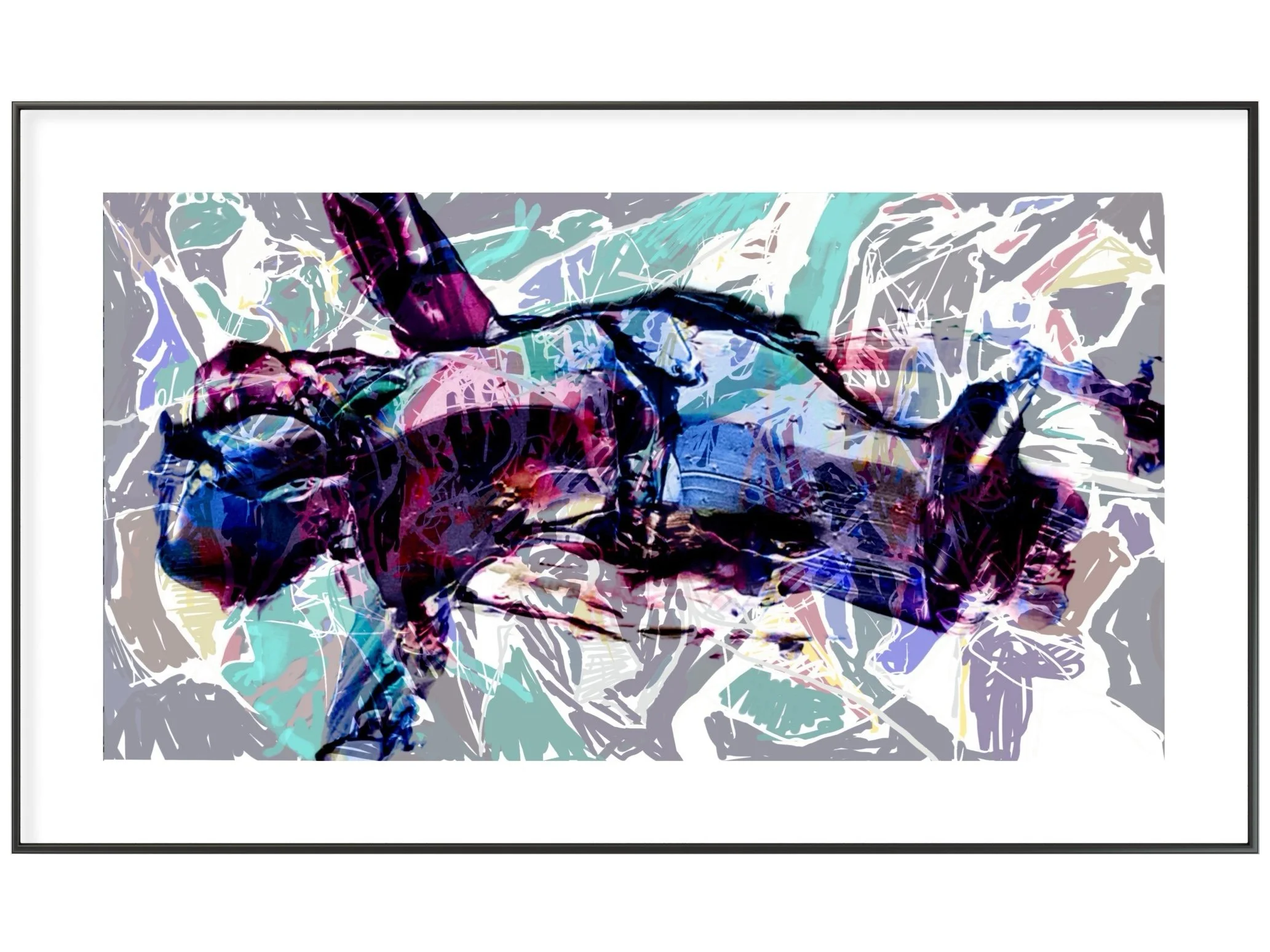 The Swimmer, 2024, Giclee Print of painting, limited edition.