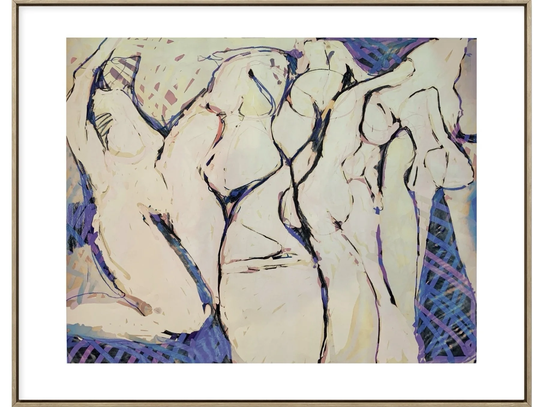 Figures in Motion ll, 2023, Digital work, Giclee Print, limited edition.