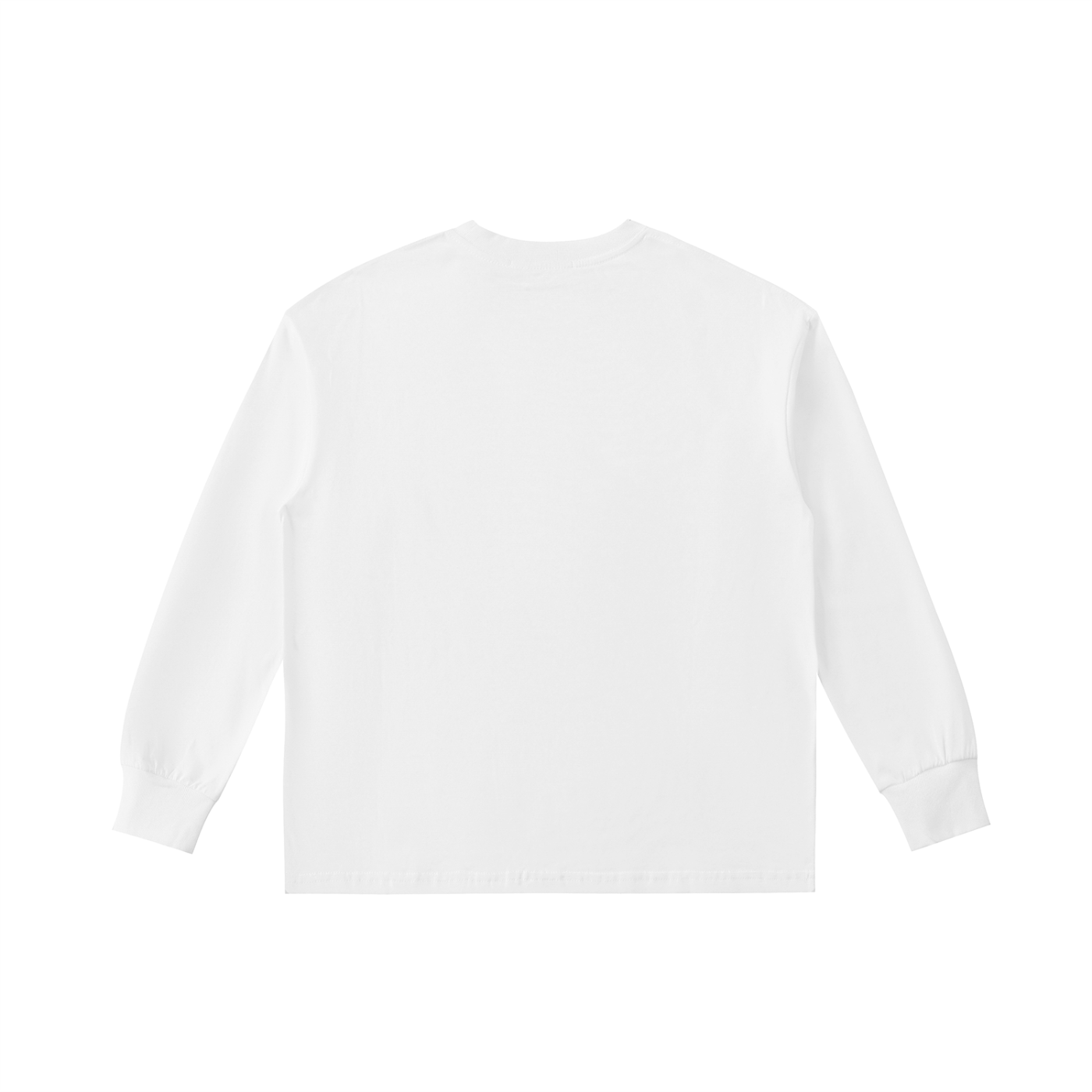 HBCU Kids' Quick-Dry Cotton Long-Sleeve white back.png
