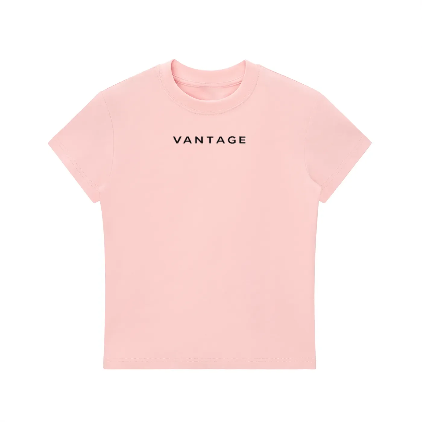 Vantage XI Bodycon Crewneck T-Shirt Ladys Pink.webp