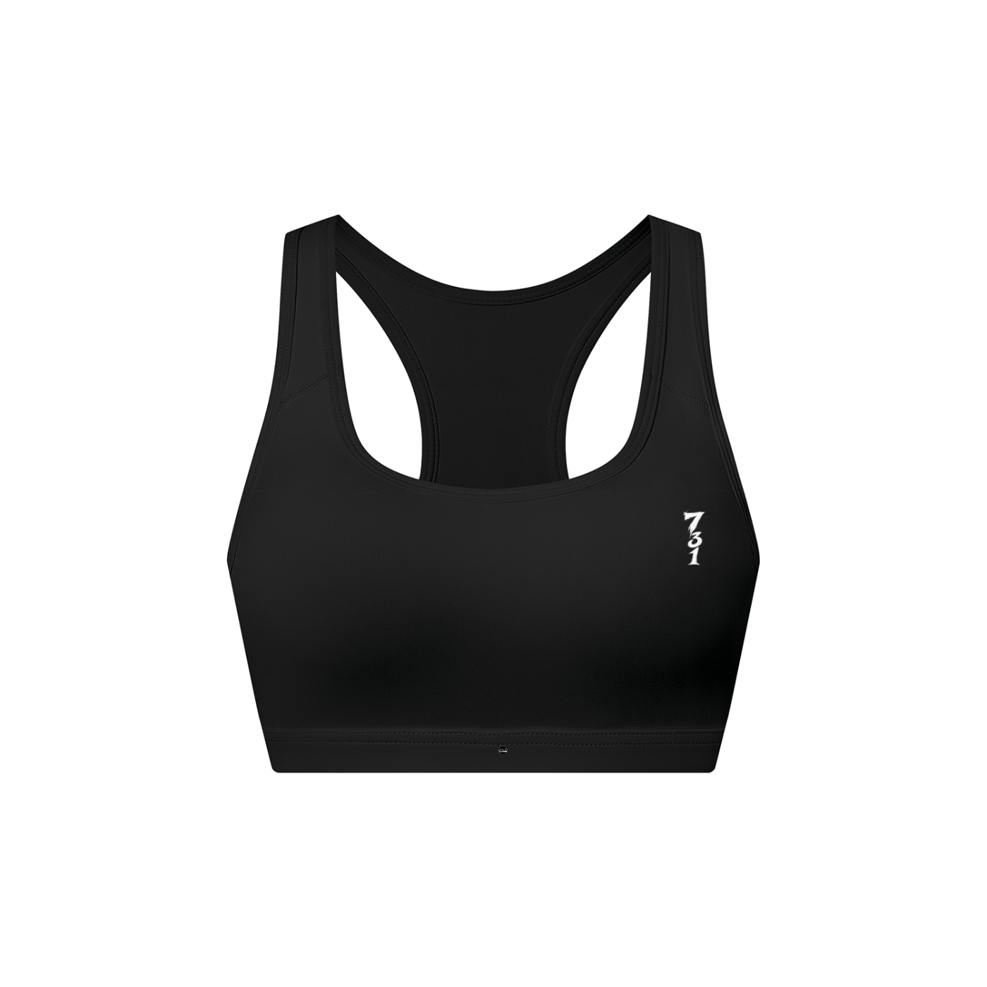 731 Sports Bra Black on front.png