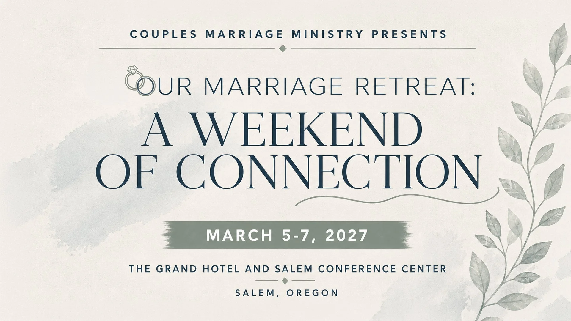 Our Marriage Retreat: A Weekend of Connection