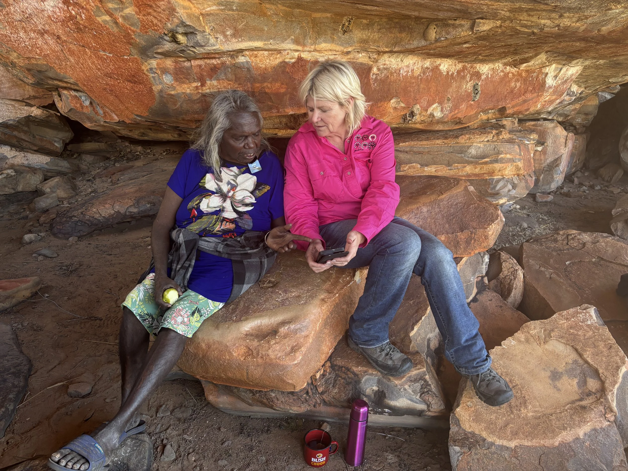 Bernadette Waina and Pauline Heaney, 2025, Balanggarra Country