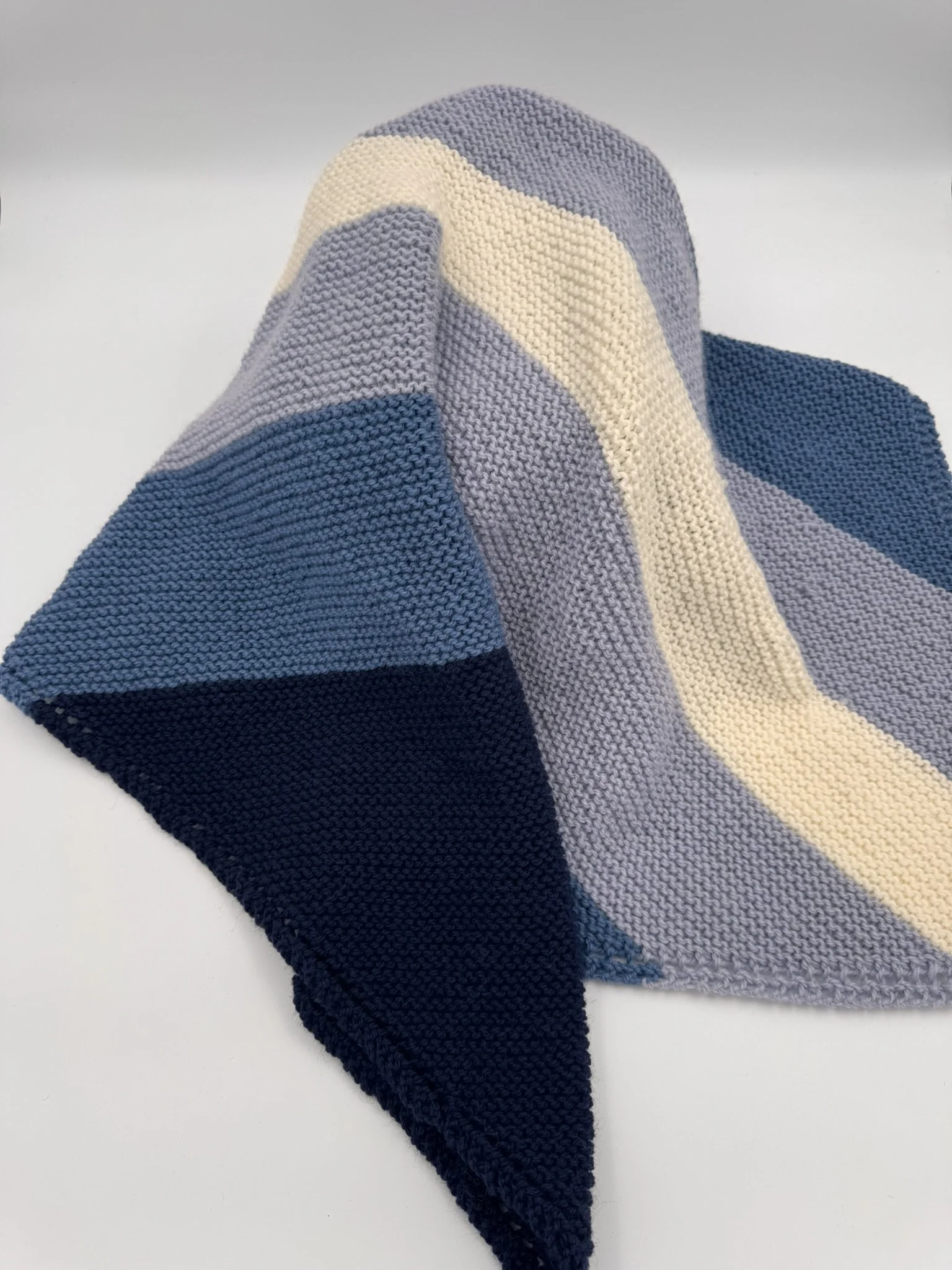 Knit Boy - Blanket Blue Stripes Draped.JPEG