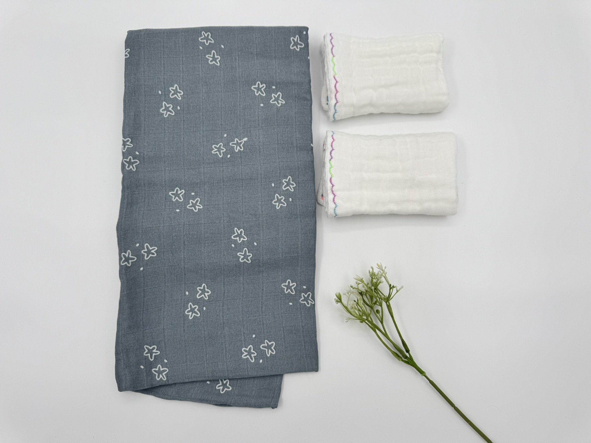 Essential Boy - Muslin Wrap and Wipes Flat Lay.JPEG