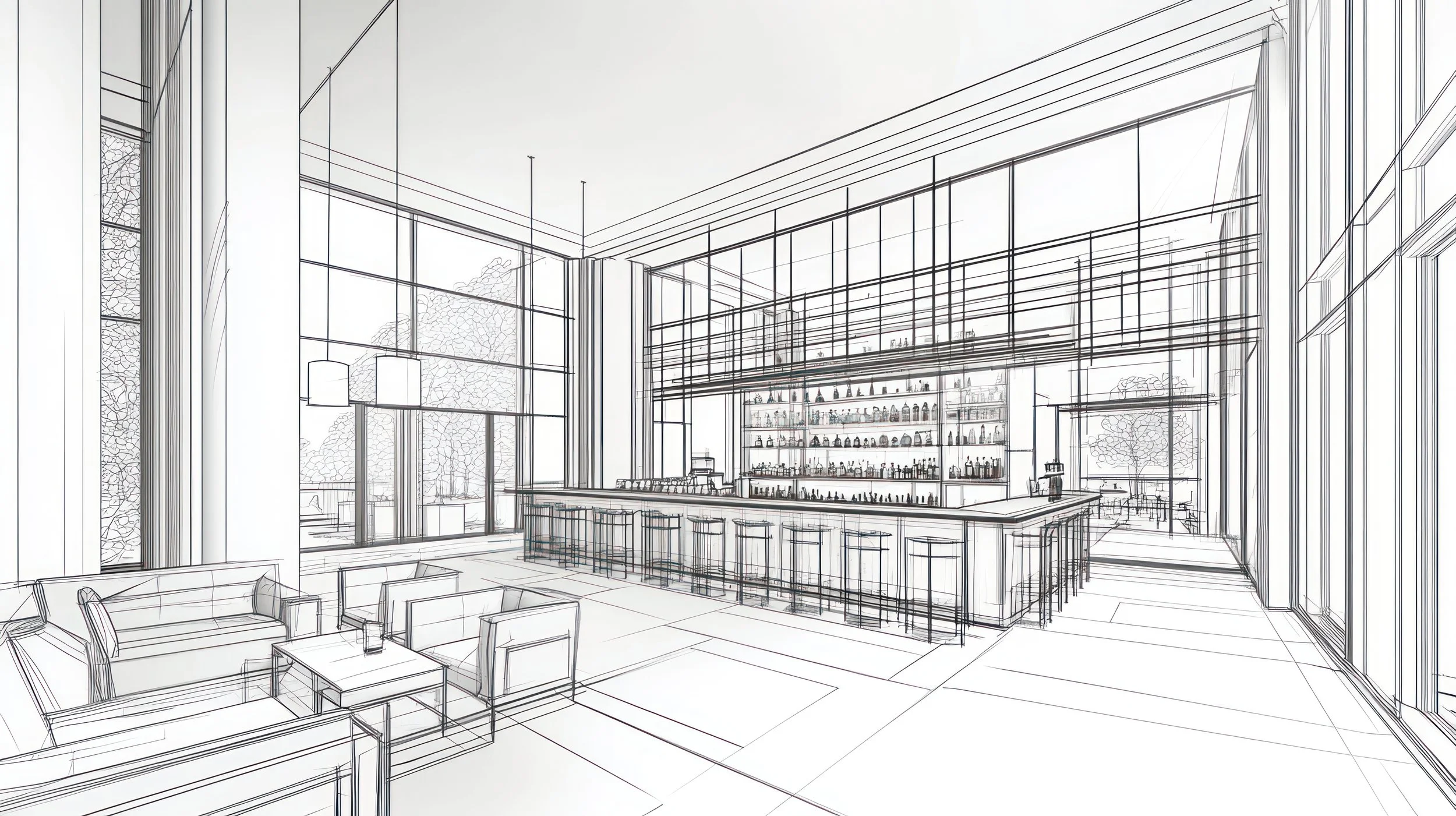 3D Interior Design & Fitout Renders Commercial, Hospitality, offices, residential, hairdressers, barbers, Full Interior design packages,