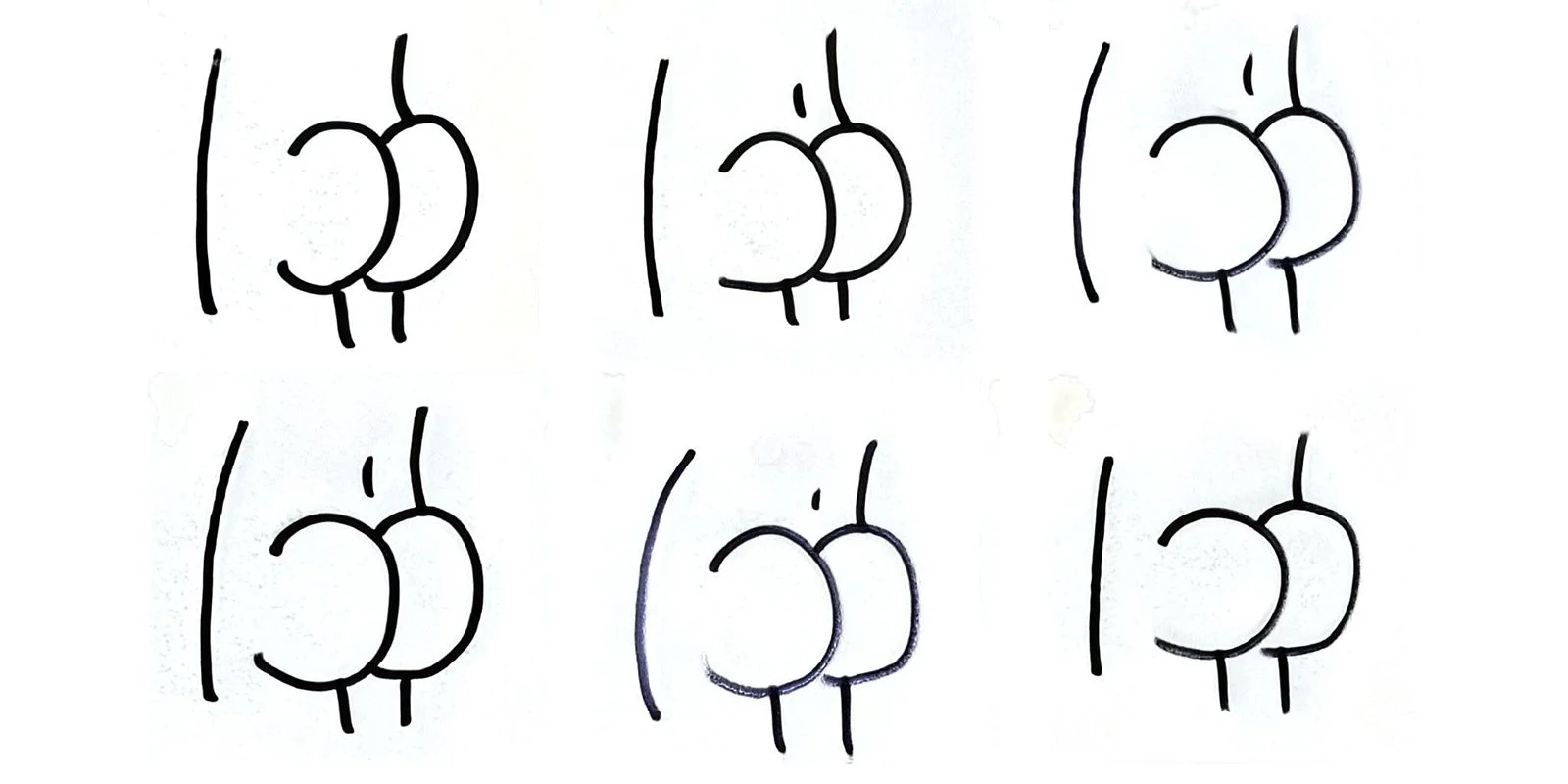 AI Generated Butt Drawings
