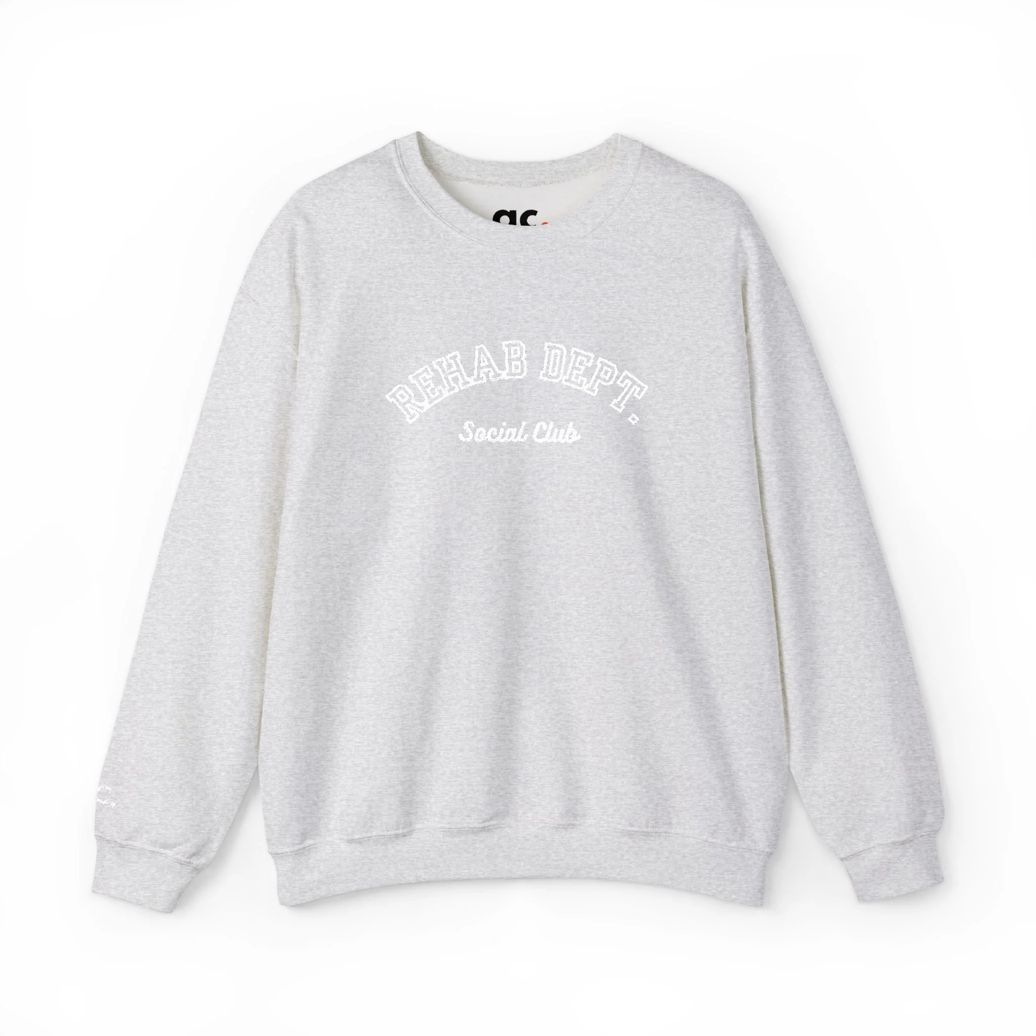EMBROIDERED Social Club - Crewneck Sweatshirt (Ash)