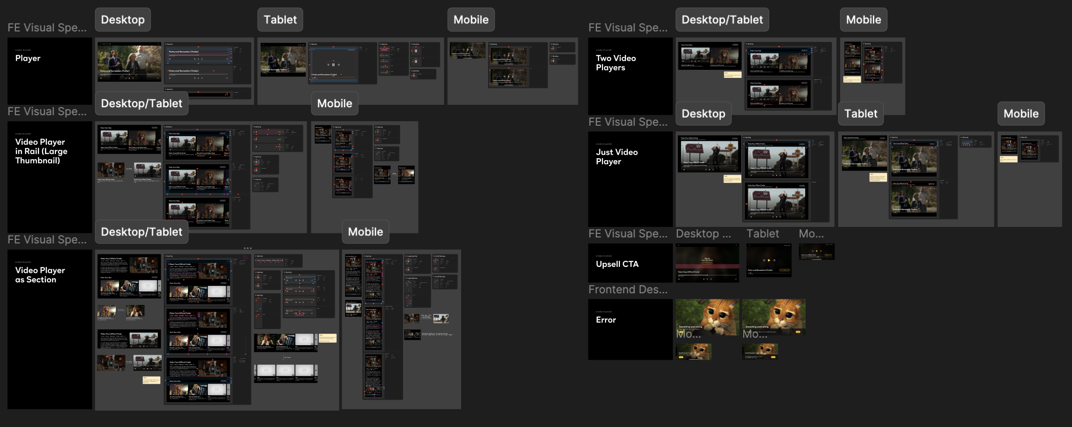 Video Player Specs