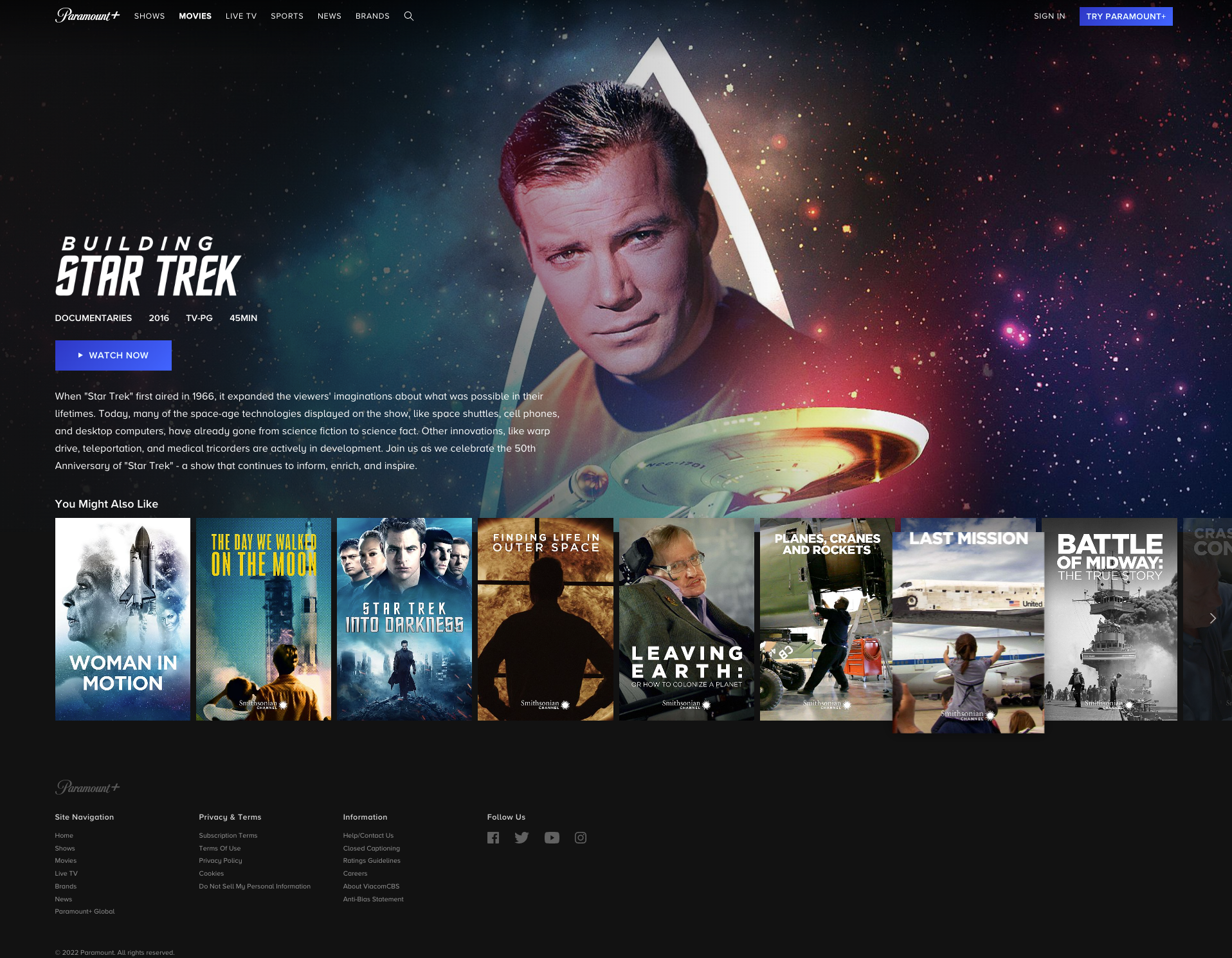 Updated keyart on Paramount+