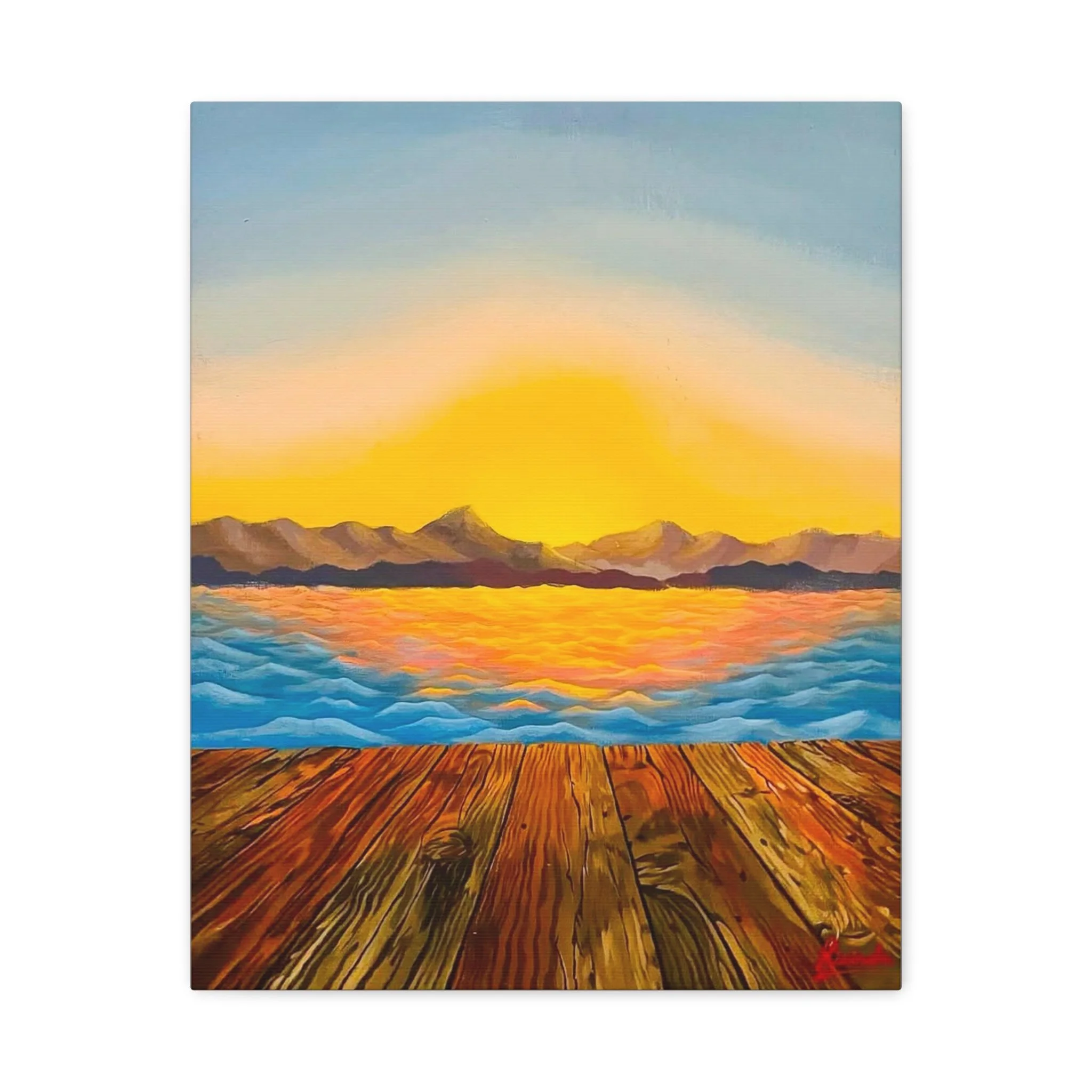 Sunset Mountains - (Canvas Print)