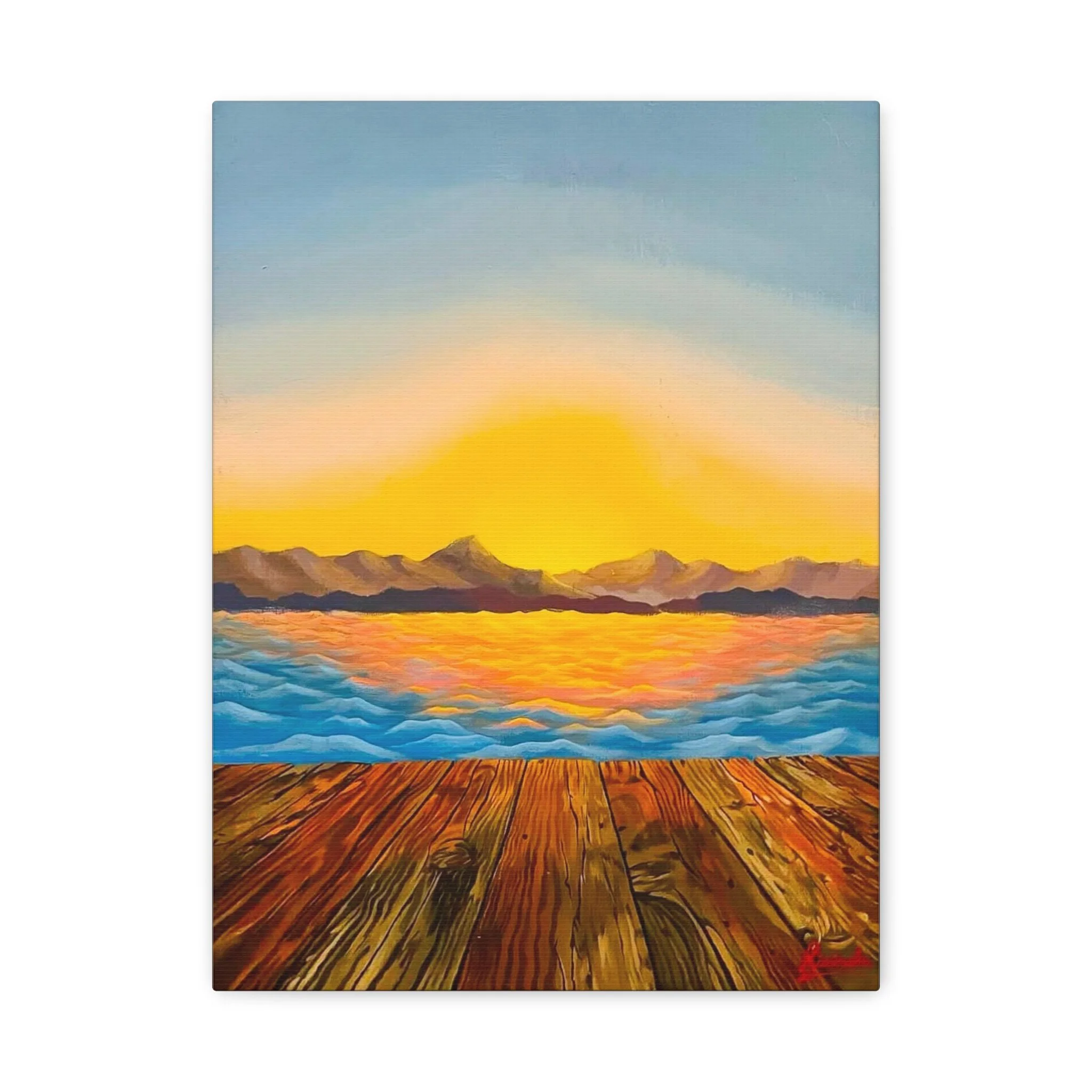 Sunset Mountains - (Canvas Print)