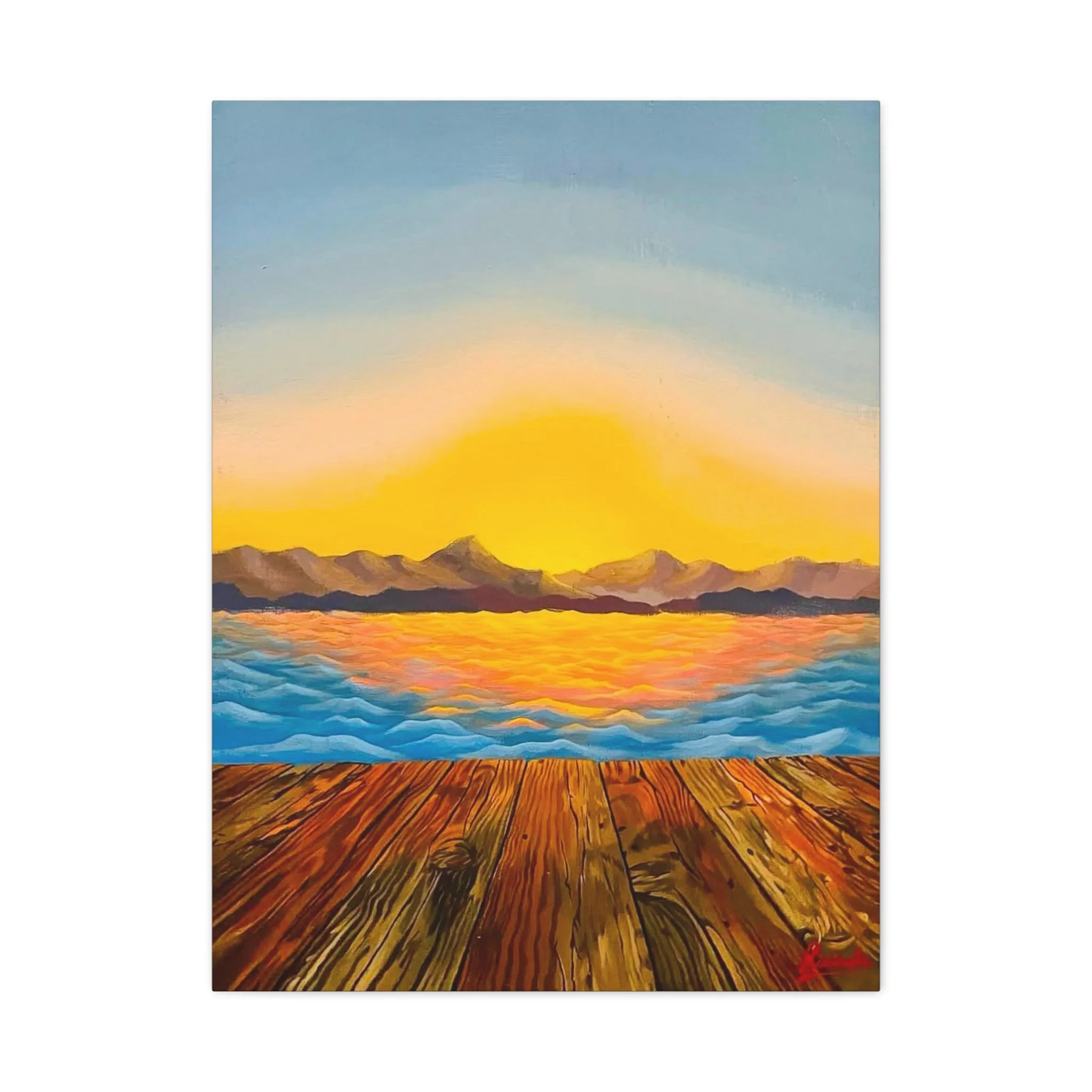 Sunset Mountains - (Canvas Print)