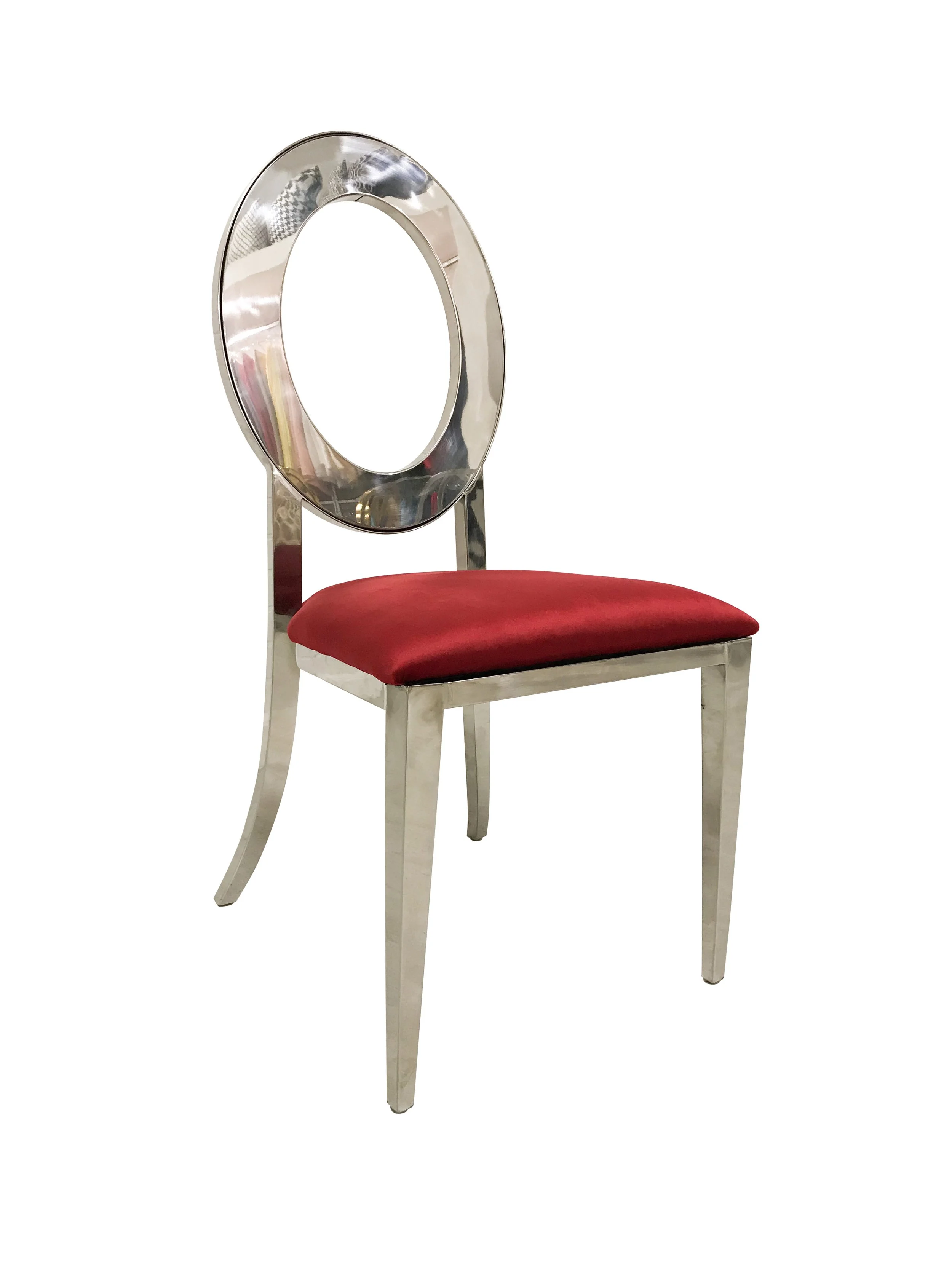 Silver & Red Cushion