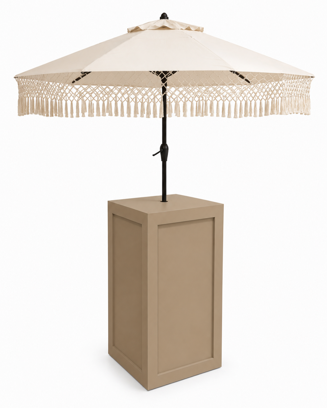 SanJuan Latte Table + Boho Umbrella