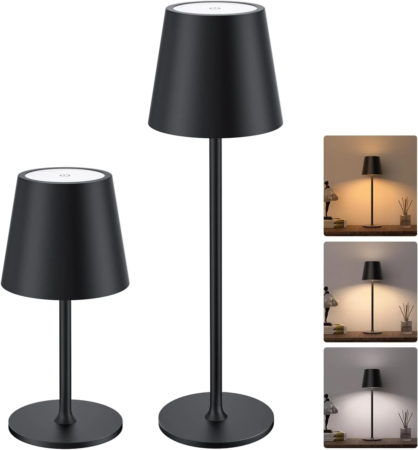 Aura Black Lamps