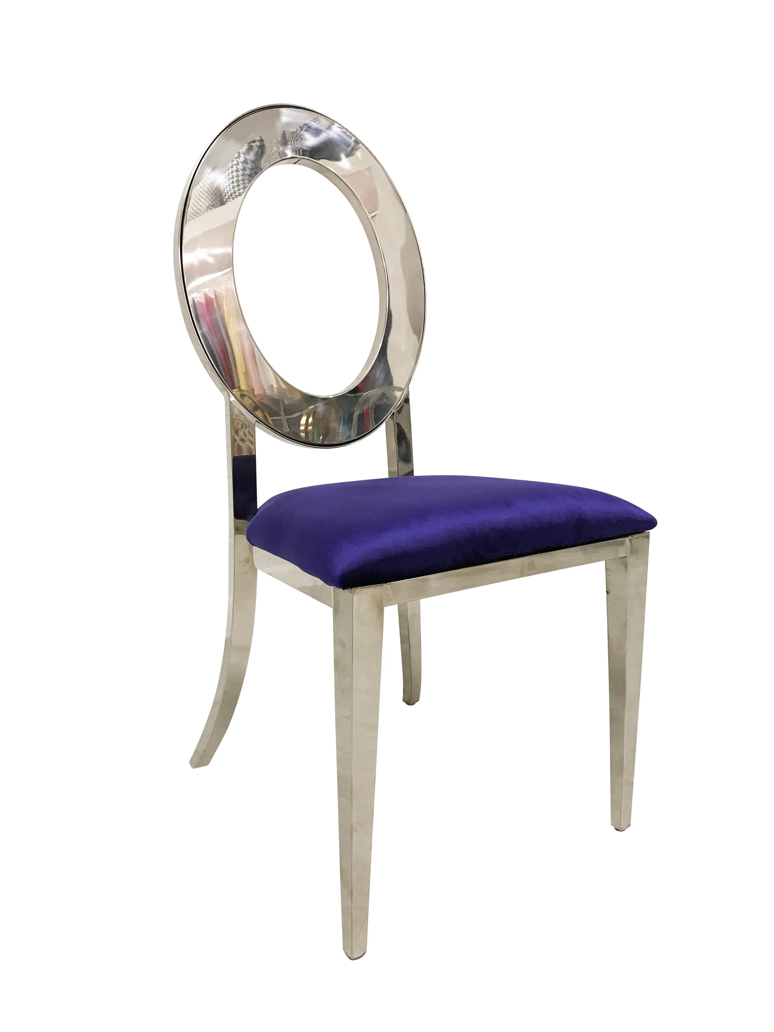 Silver & Purple Cushion