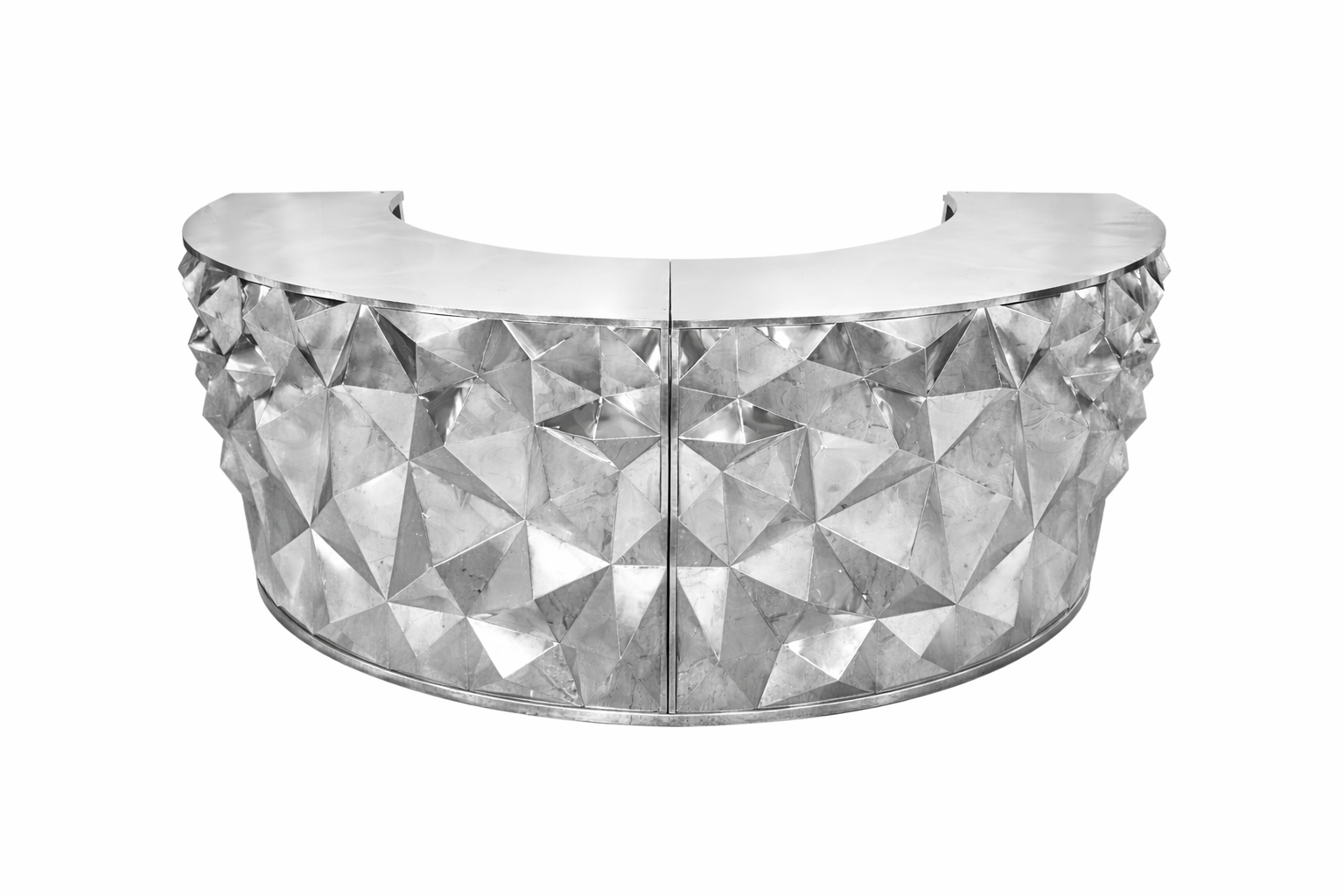 Gems Silver Half Circle (2 Sections)