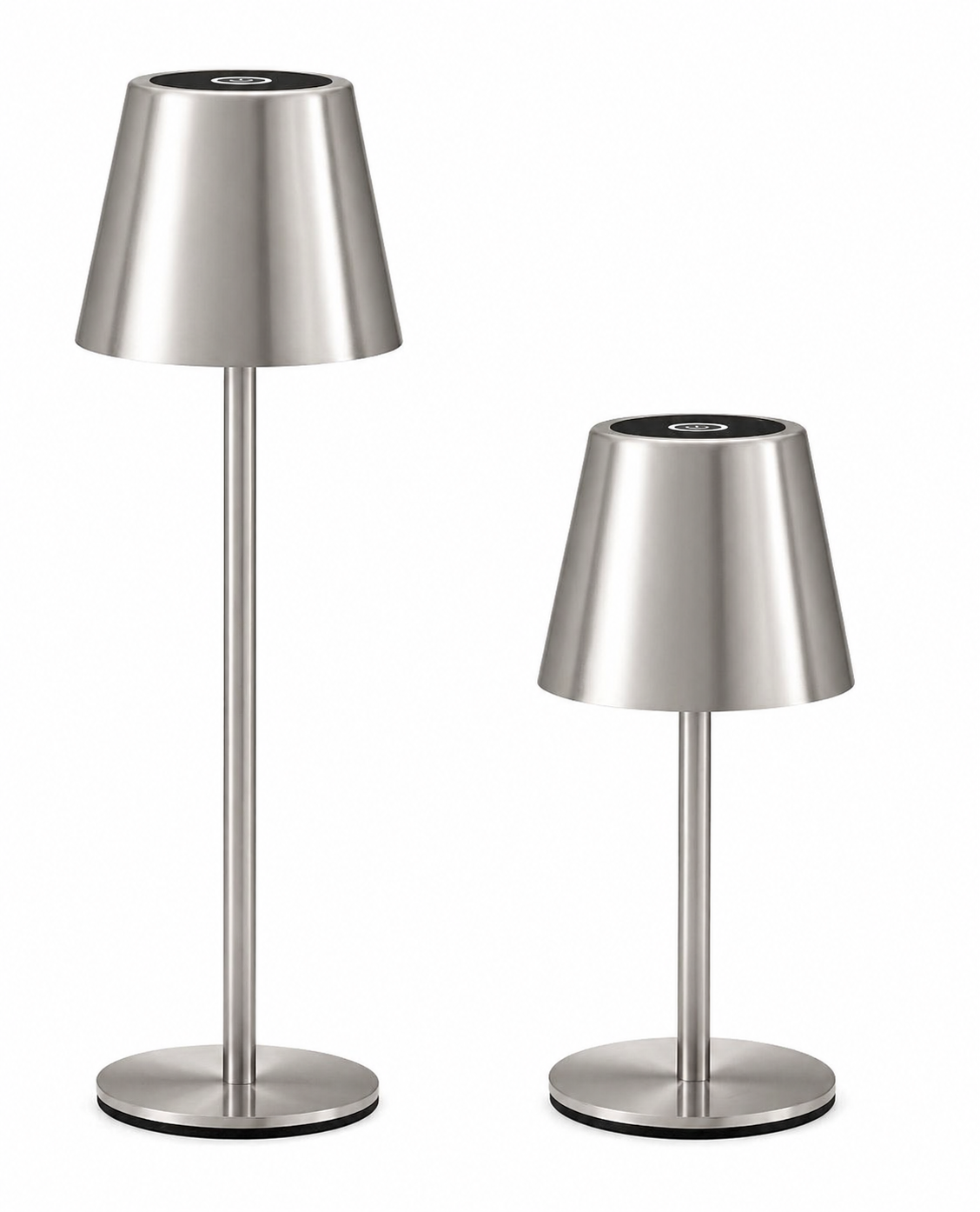 Aura Silver Lamps
