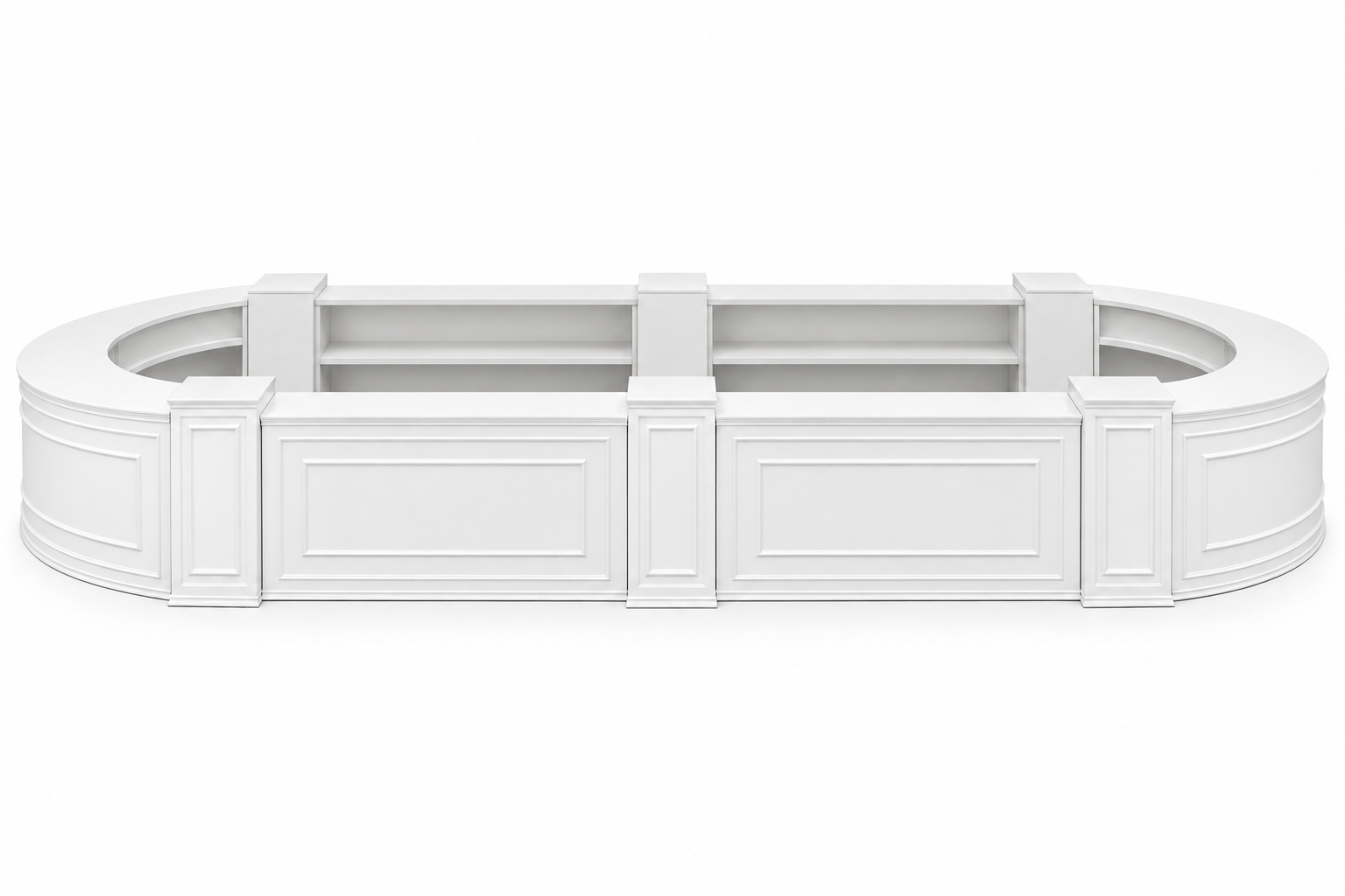 Napa White Oval Bar - Grand 32ft L x 24ft W