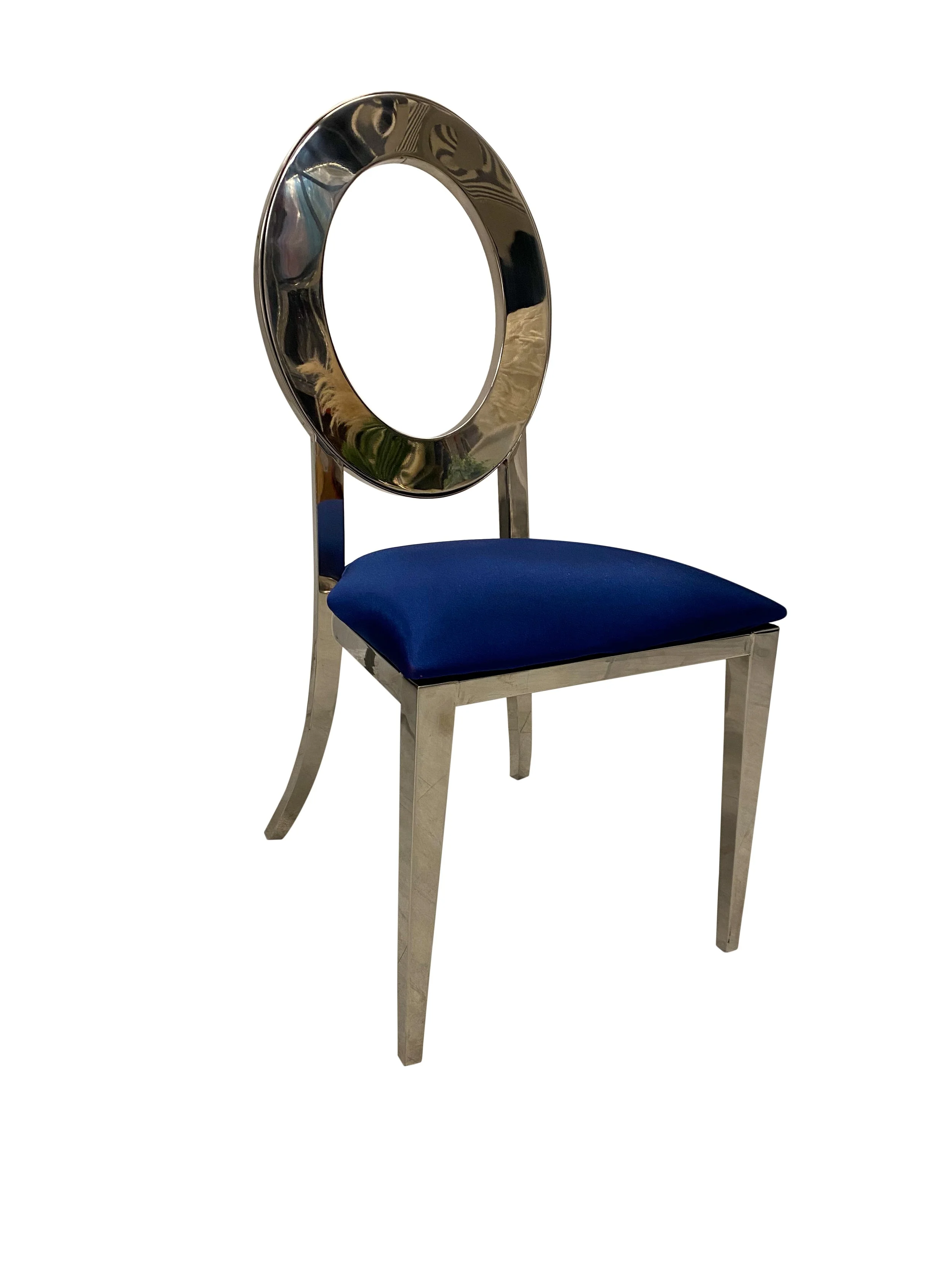 Silver & Navy Cushion