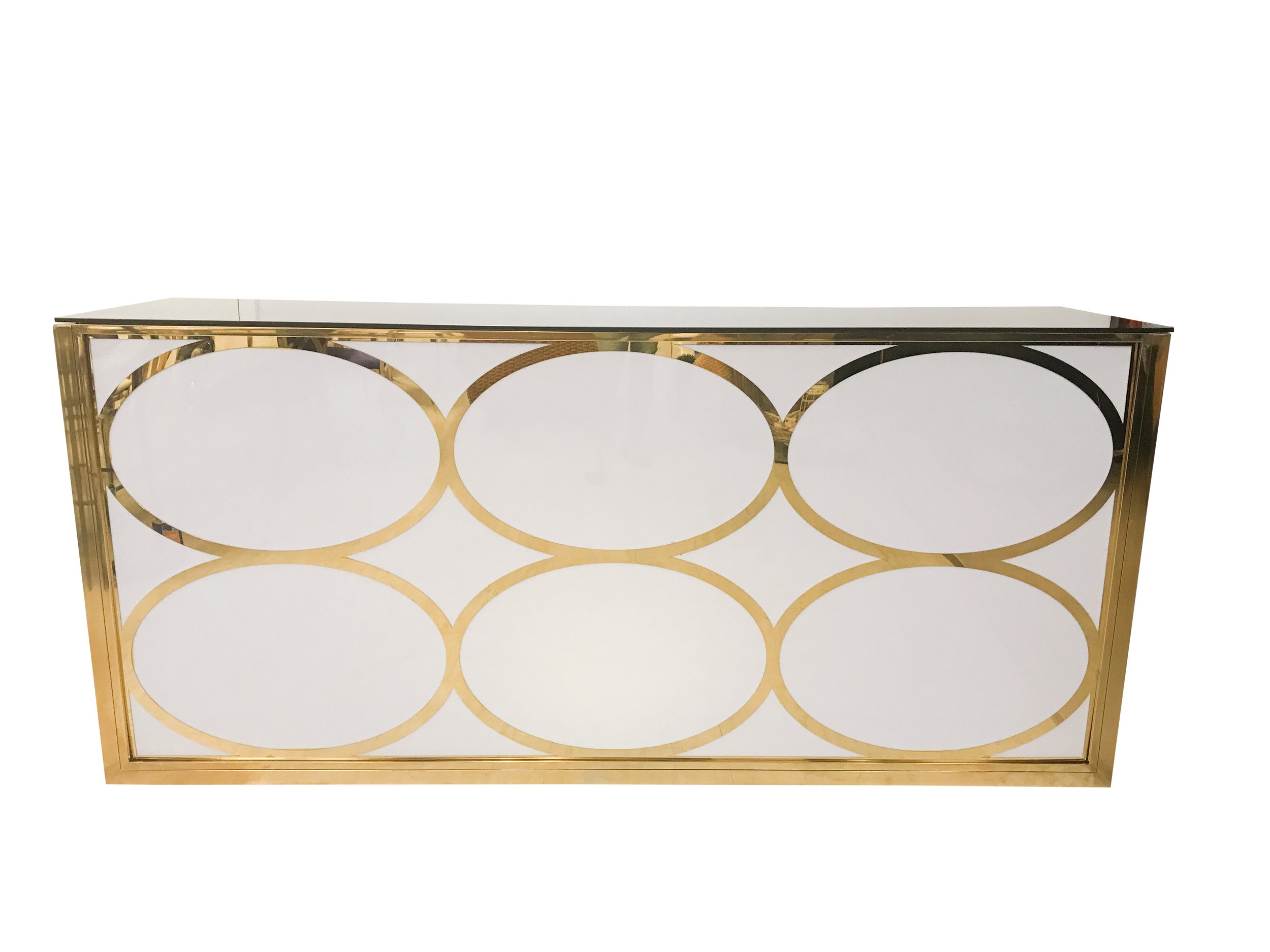 8' Gold Illuminated Oval