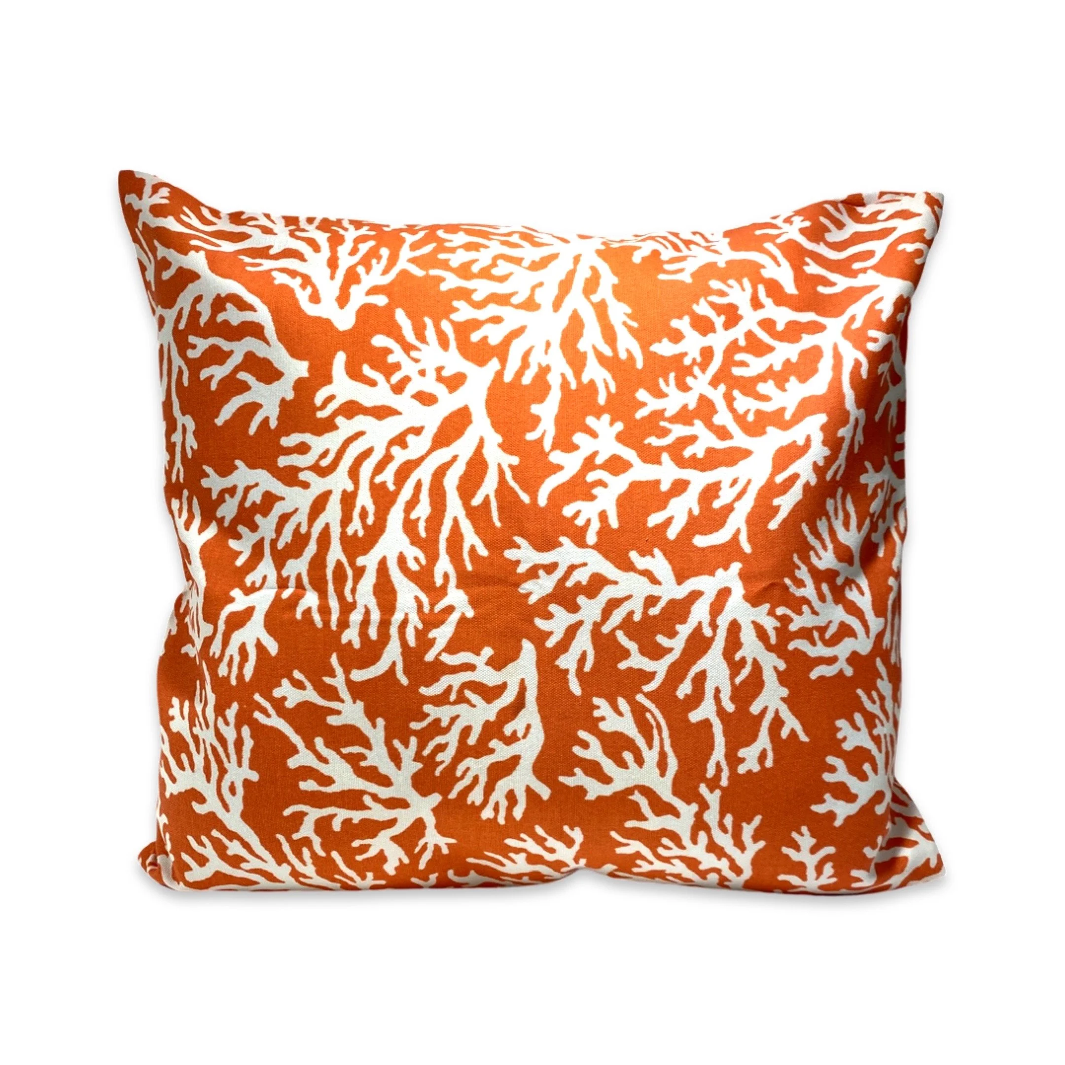 Coral 16"x16" Orange and White