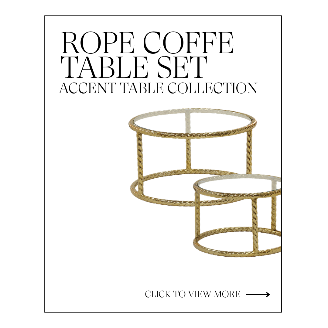 ROPE COFFEE TABLE SET