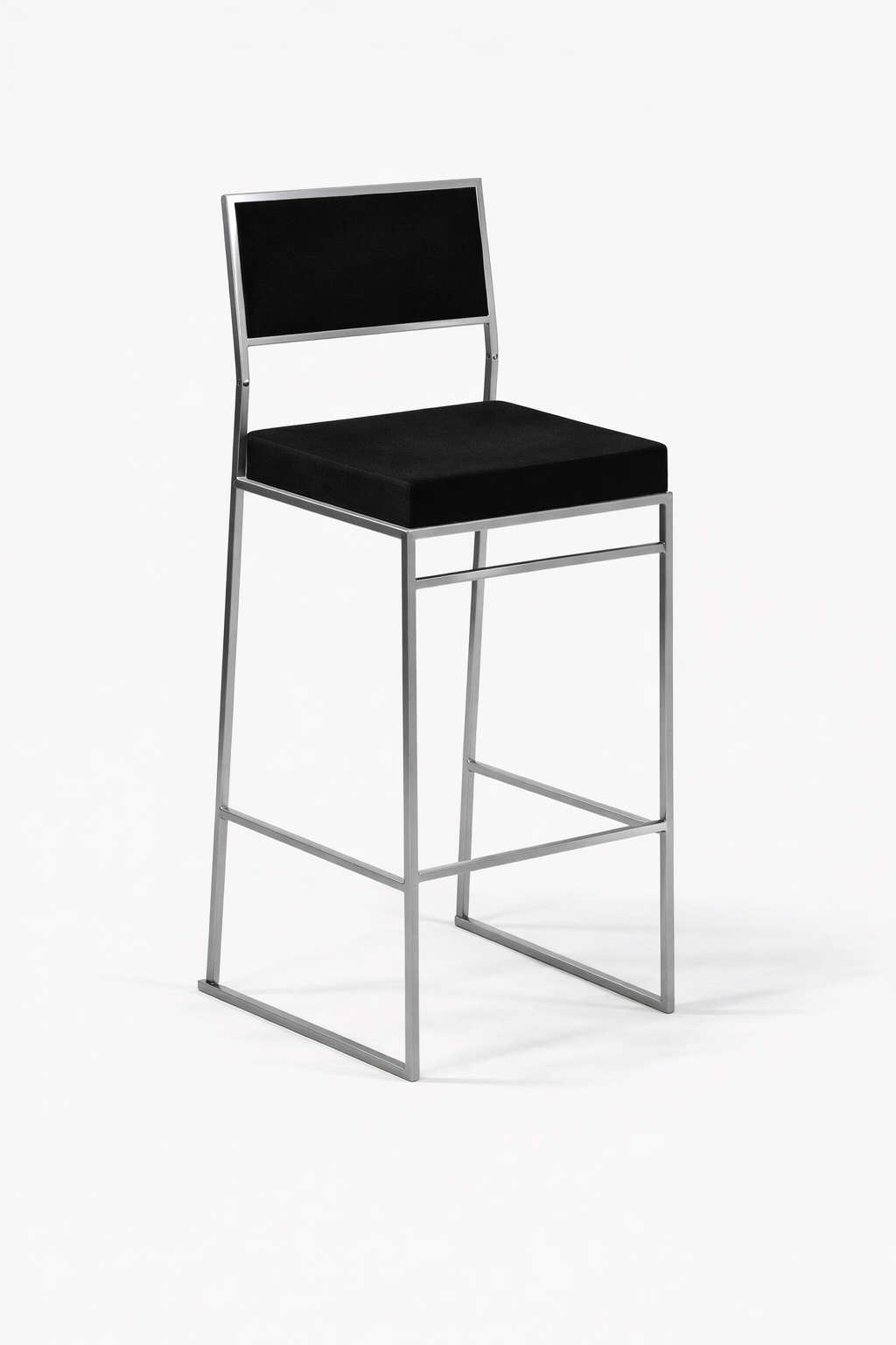 Silver Bella Black Stool