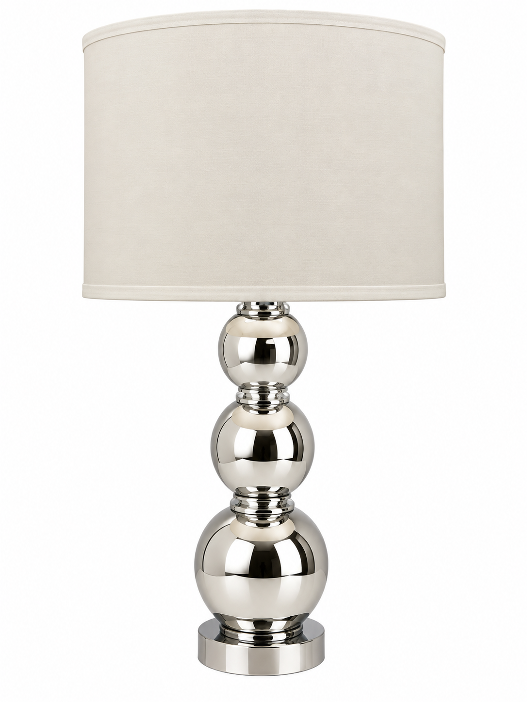 Mercury Chrome Table Lamp