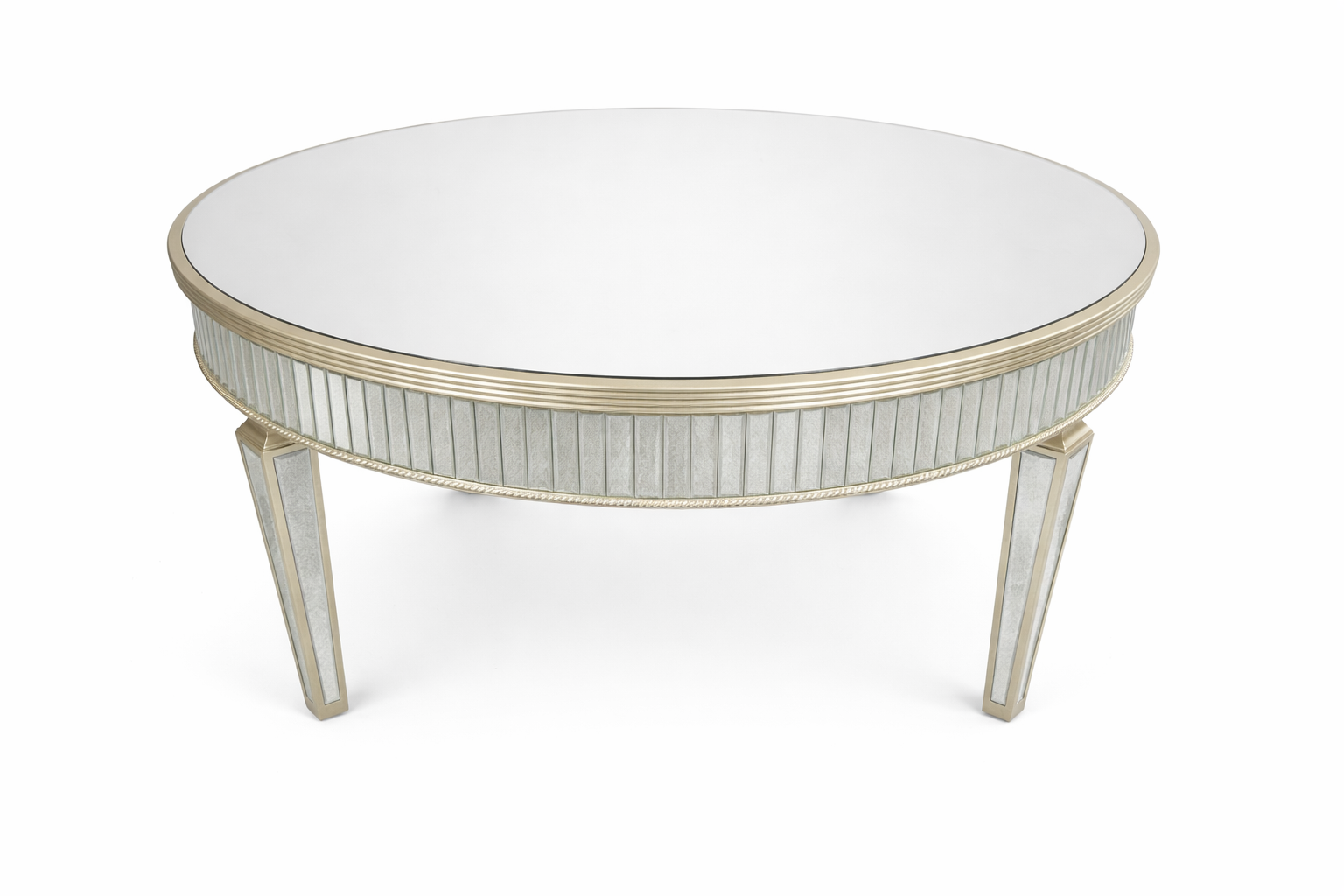 60" Round Champagne Mirror