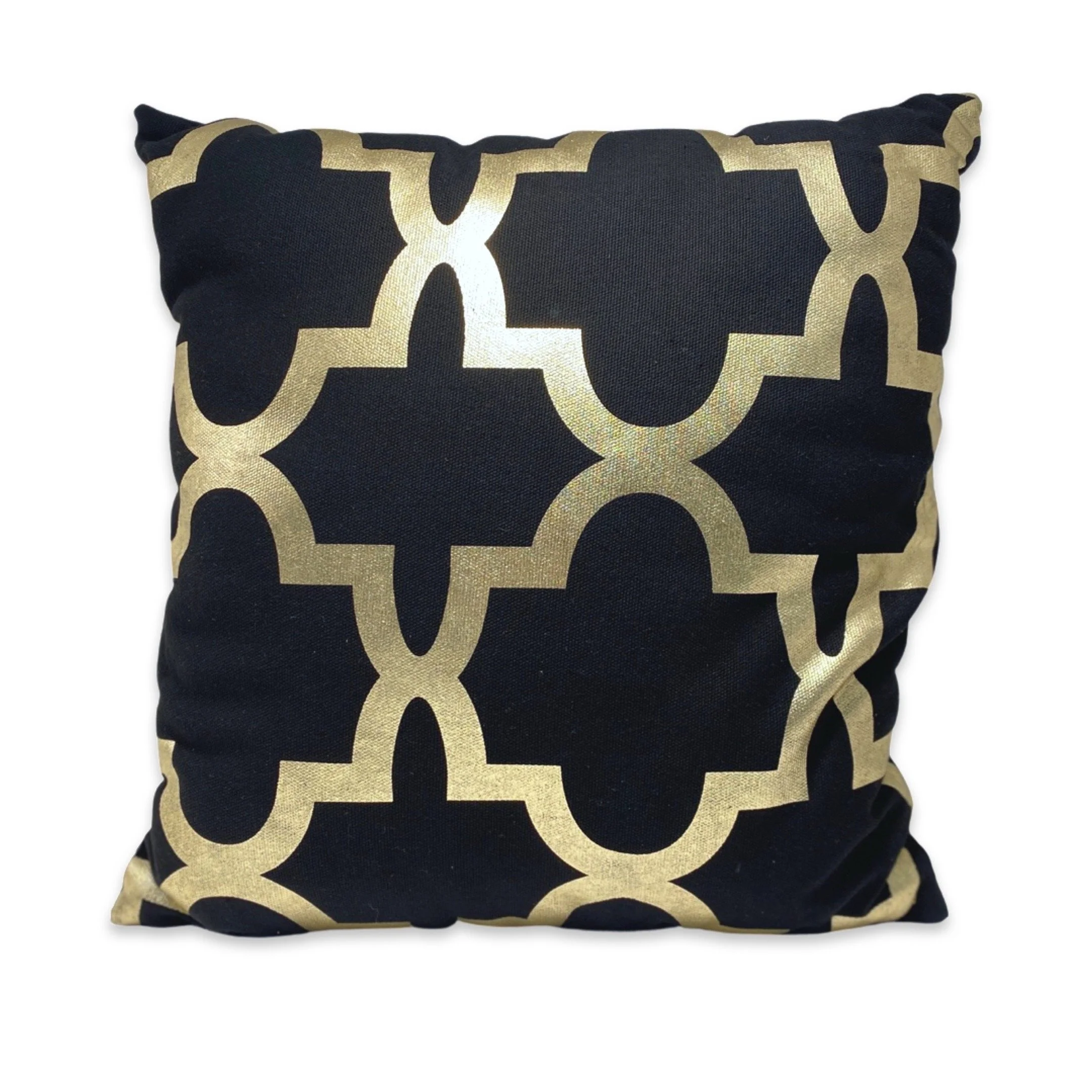 Kasbah 16"x16" Black and Gold